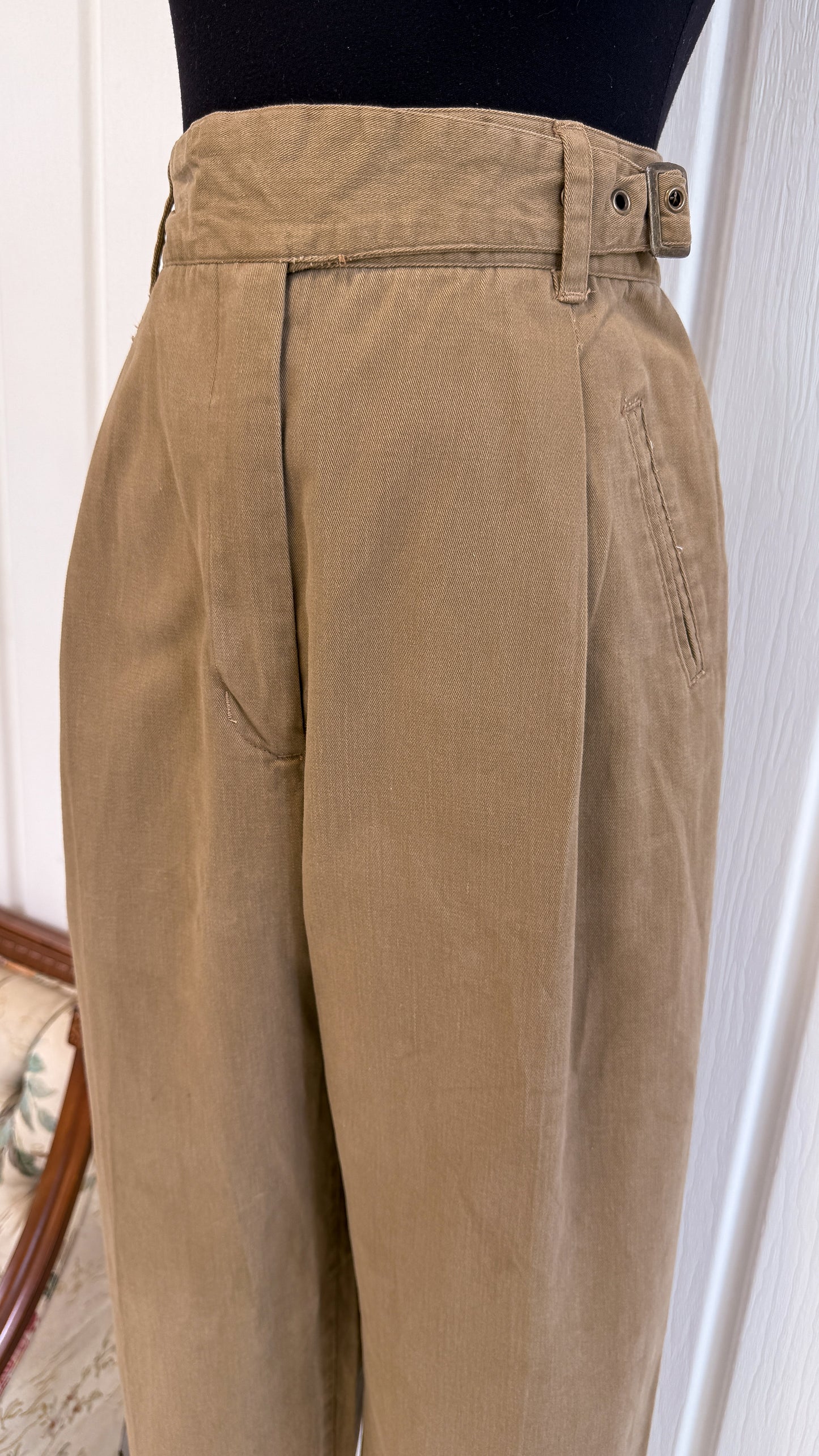 Pantalons trouser beige - small