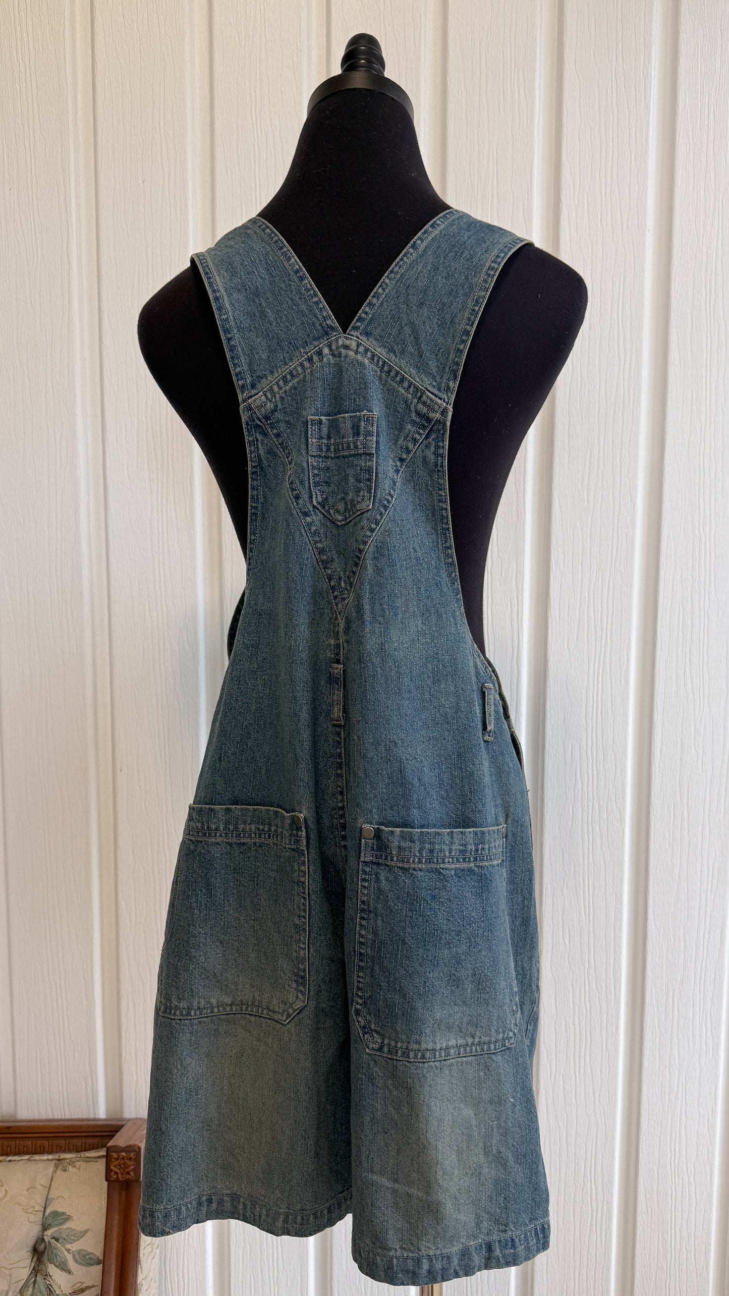 Salopette-shorts en jeans- medium