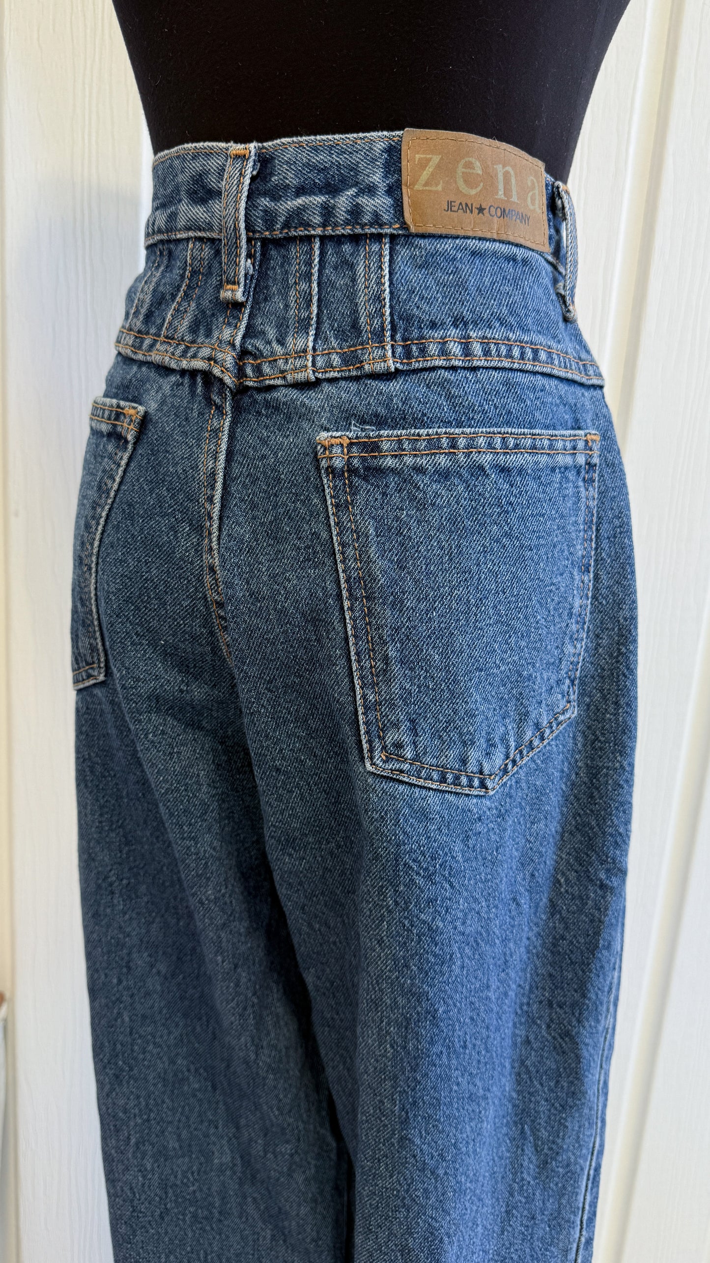 Jeans bleu droit Zena- medium