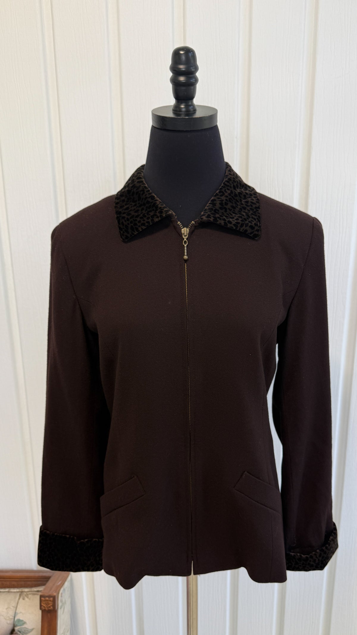 Veste brune léopard- small