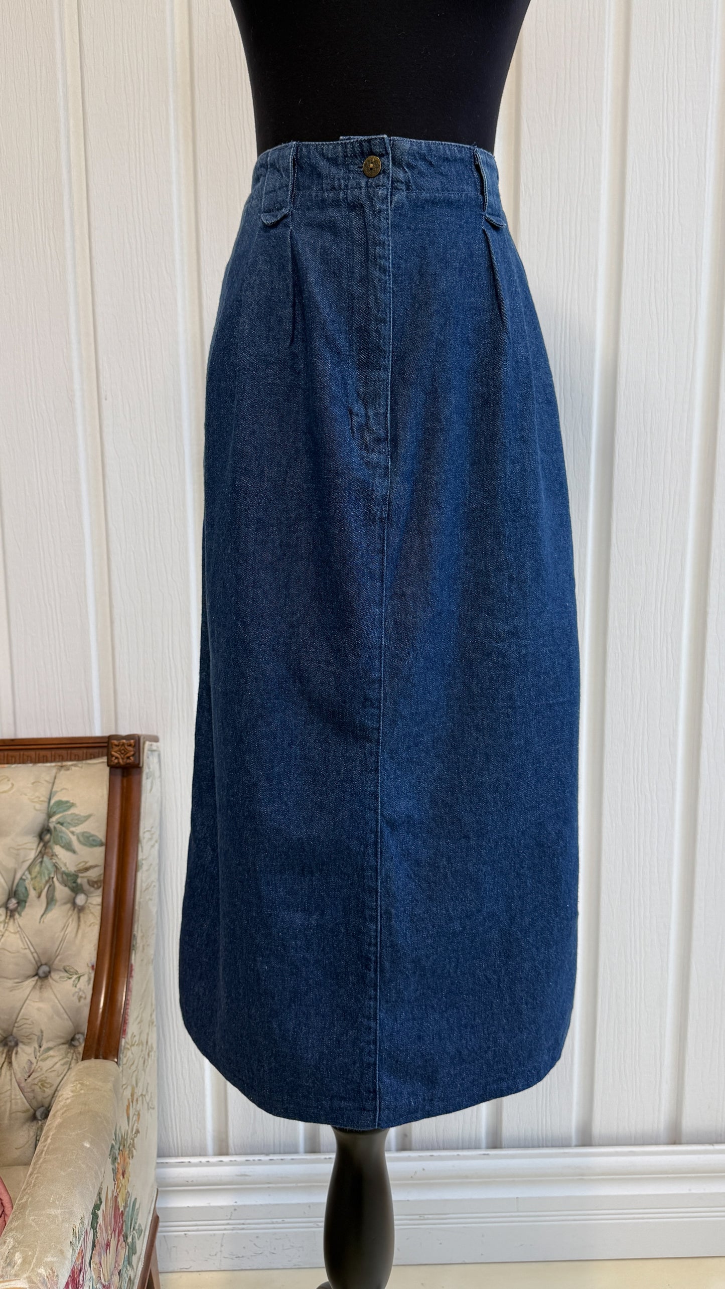 Straight denim skirt - loose fit