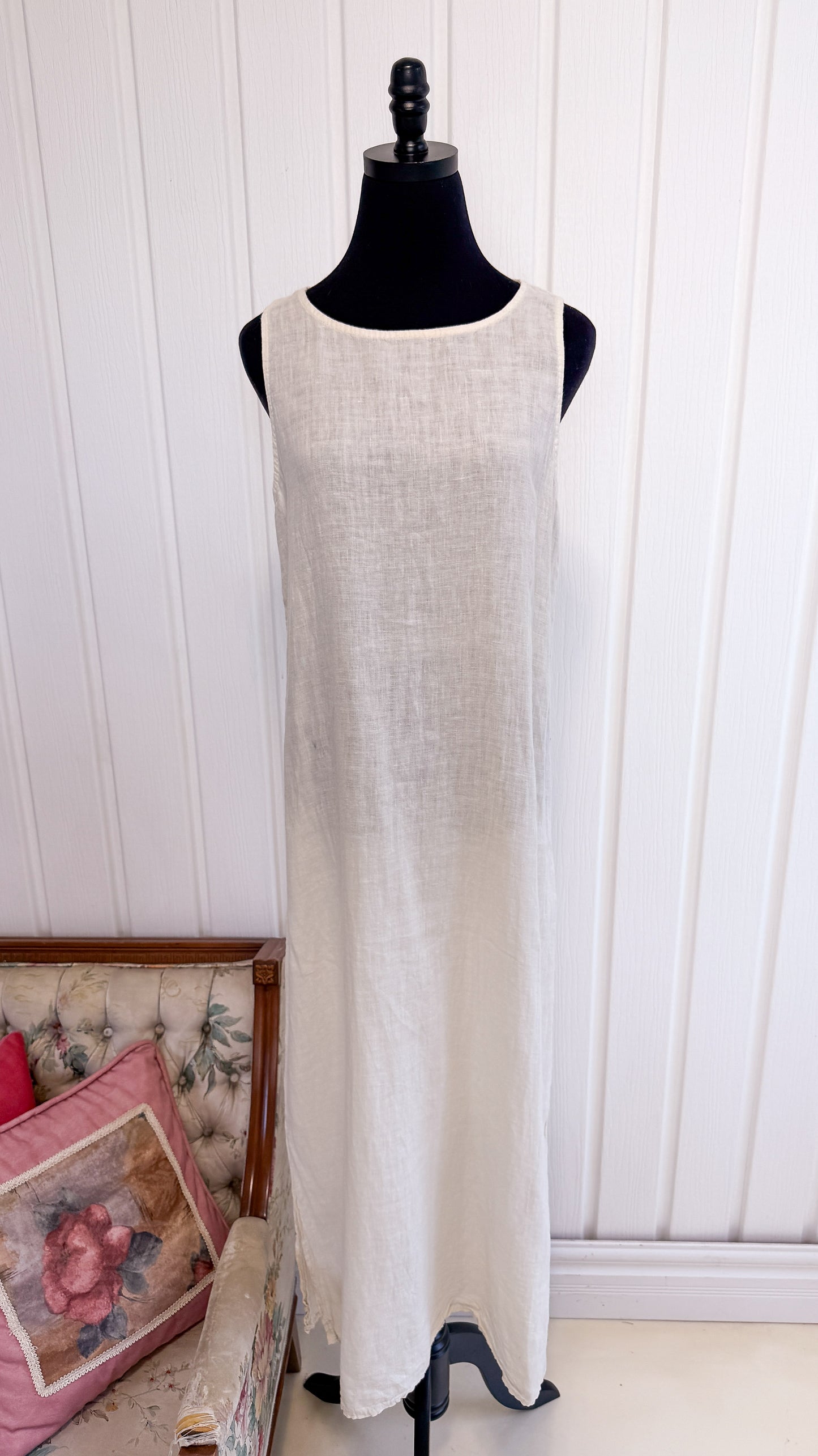 Robe en lin blanche - medium