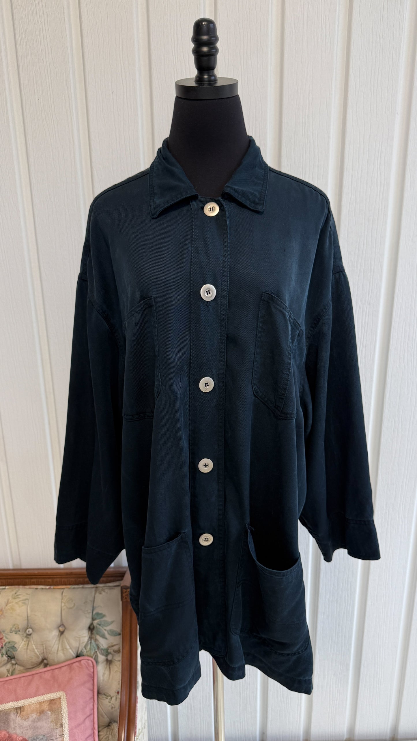 Navy blue jacket - plus size