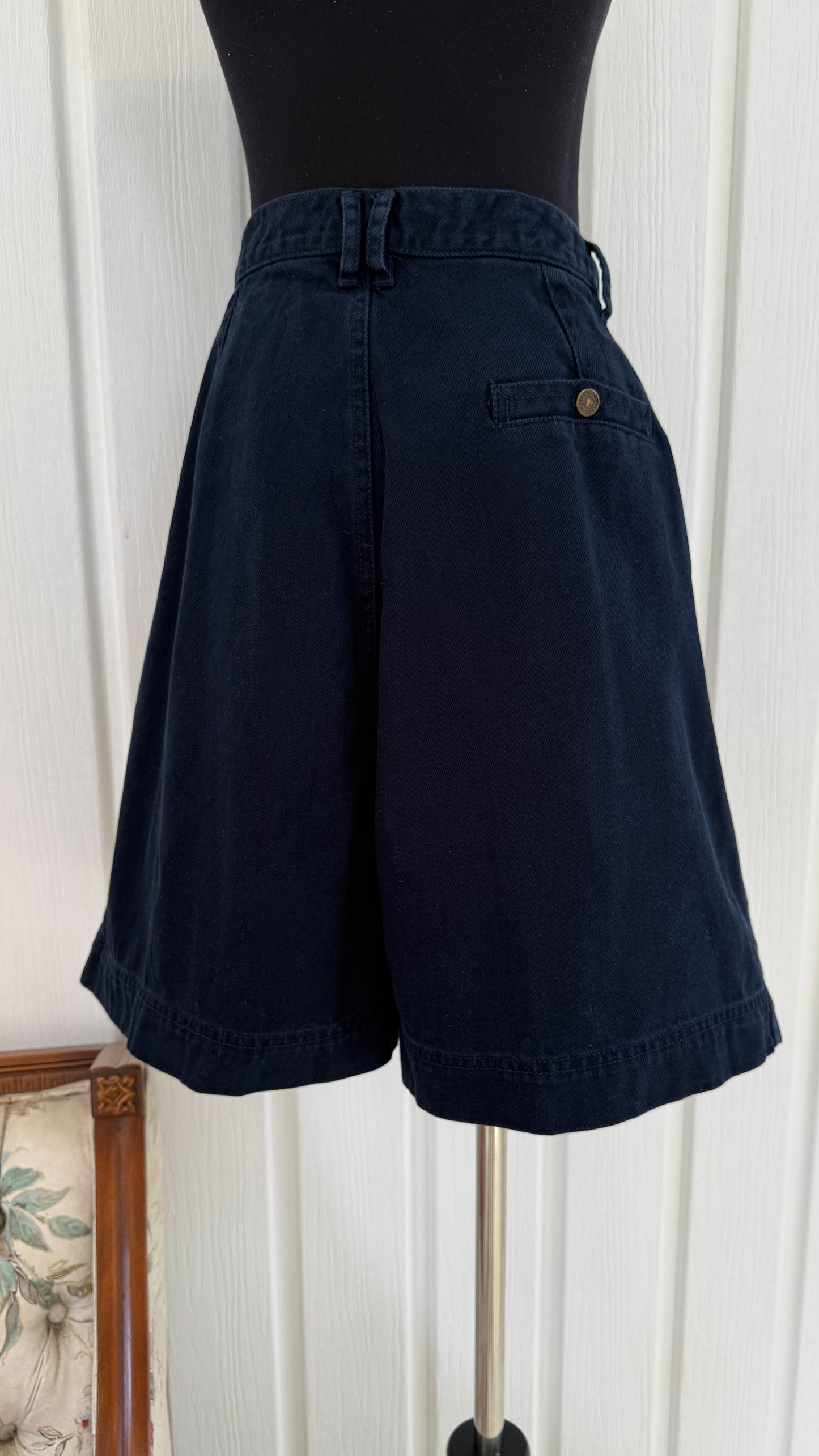 Bermuda baggy en jeans marine- medium
