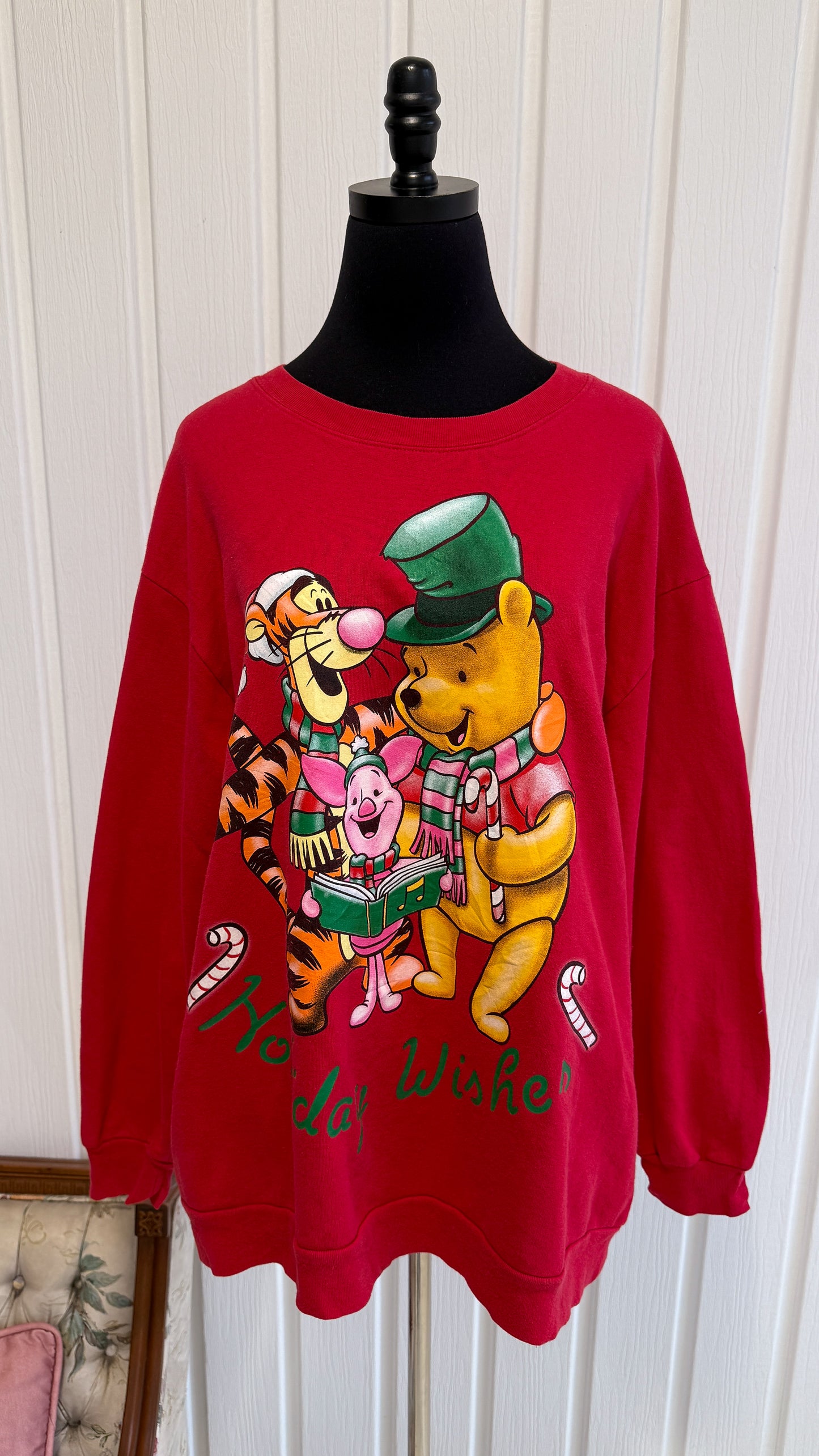Chandail crewneck Winnie de Noël- taille plus