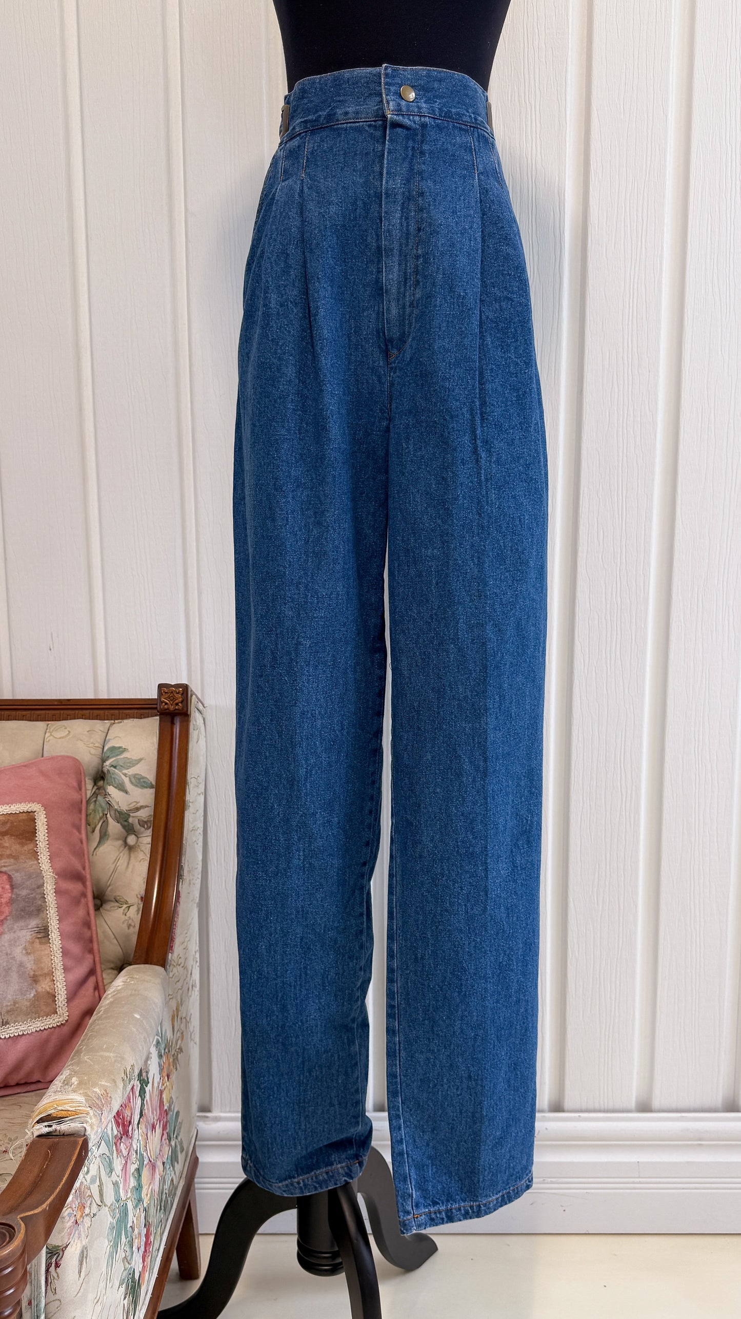 Jeans baggy à plis- small