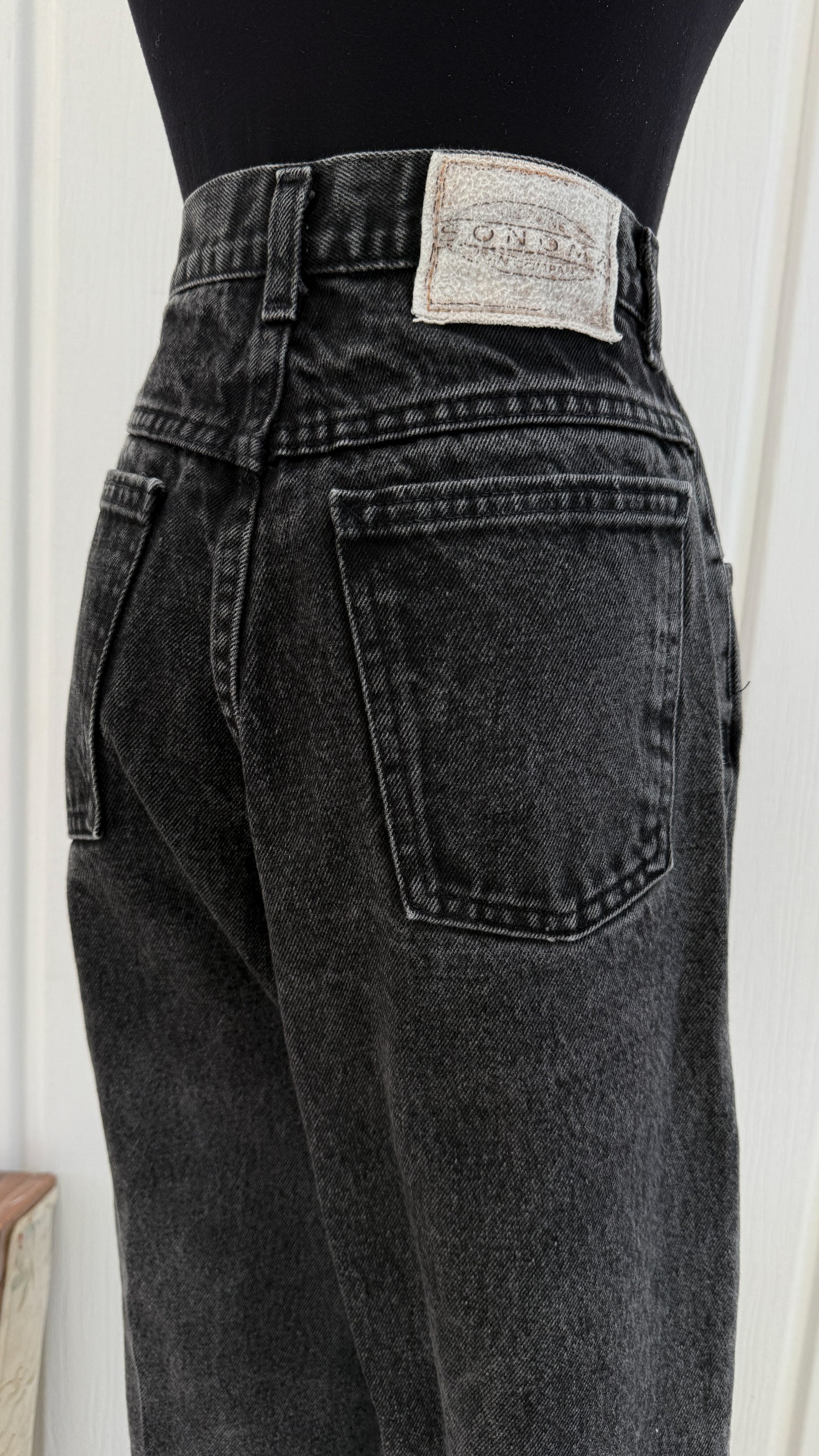 Jeans gris/noir droit Sonoma- small