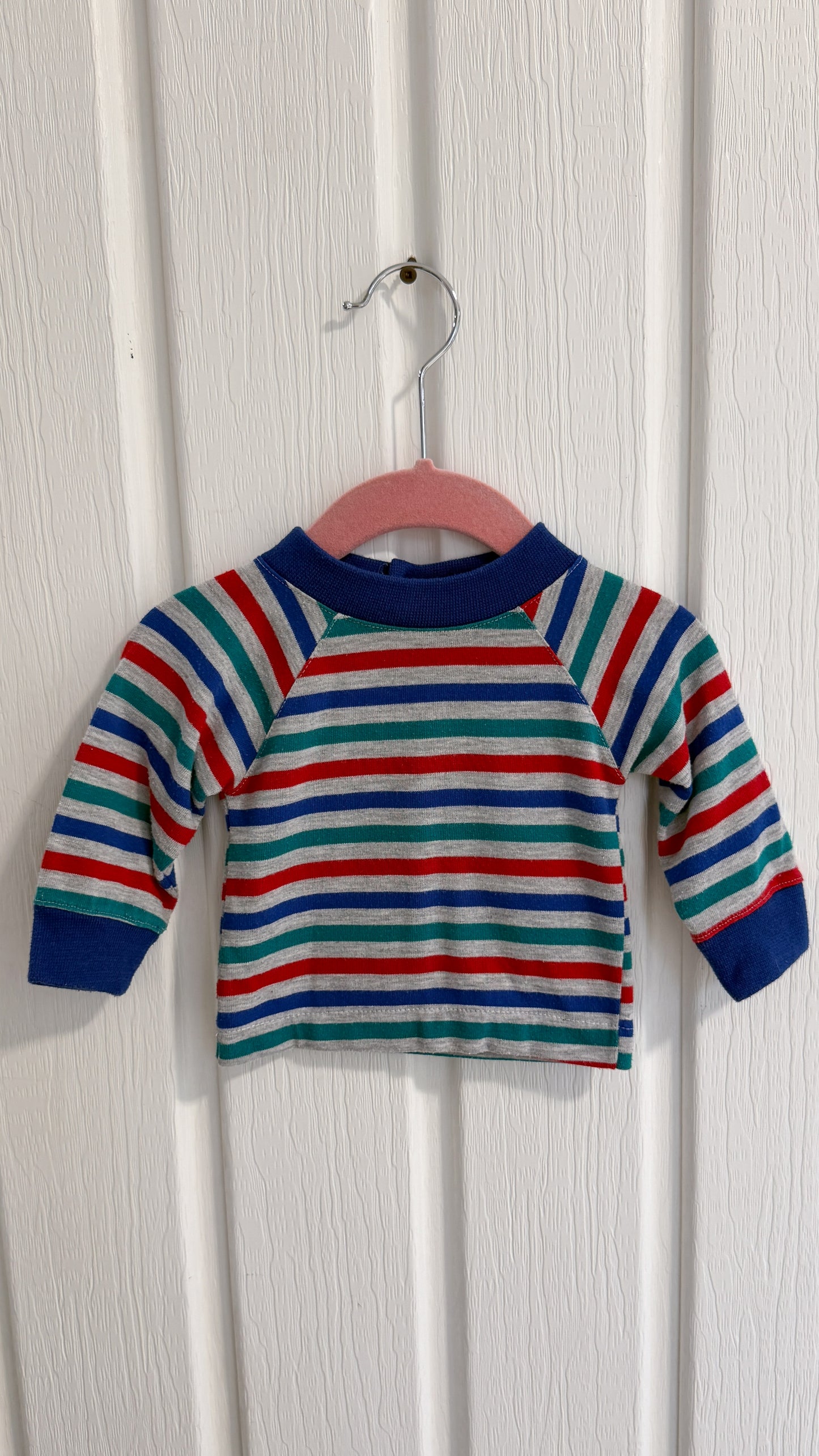 Enfants- ensemble chandail/salopette football- 3/6 mois
