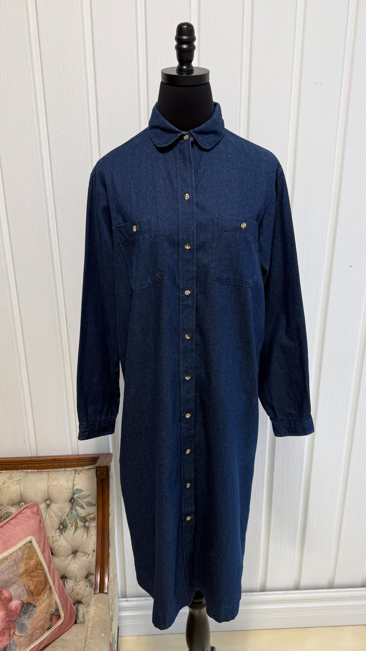 Robe chemisier en jeans LL Bean- large