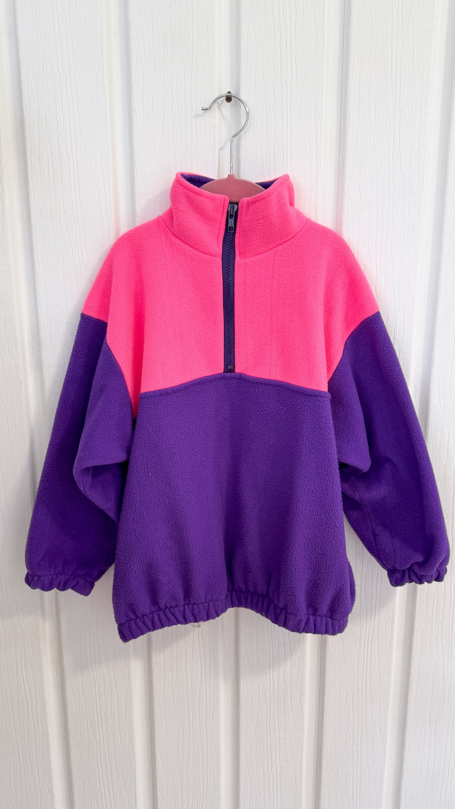 Enfants- Chandail en polar mauve et rose- 10