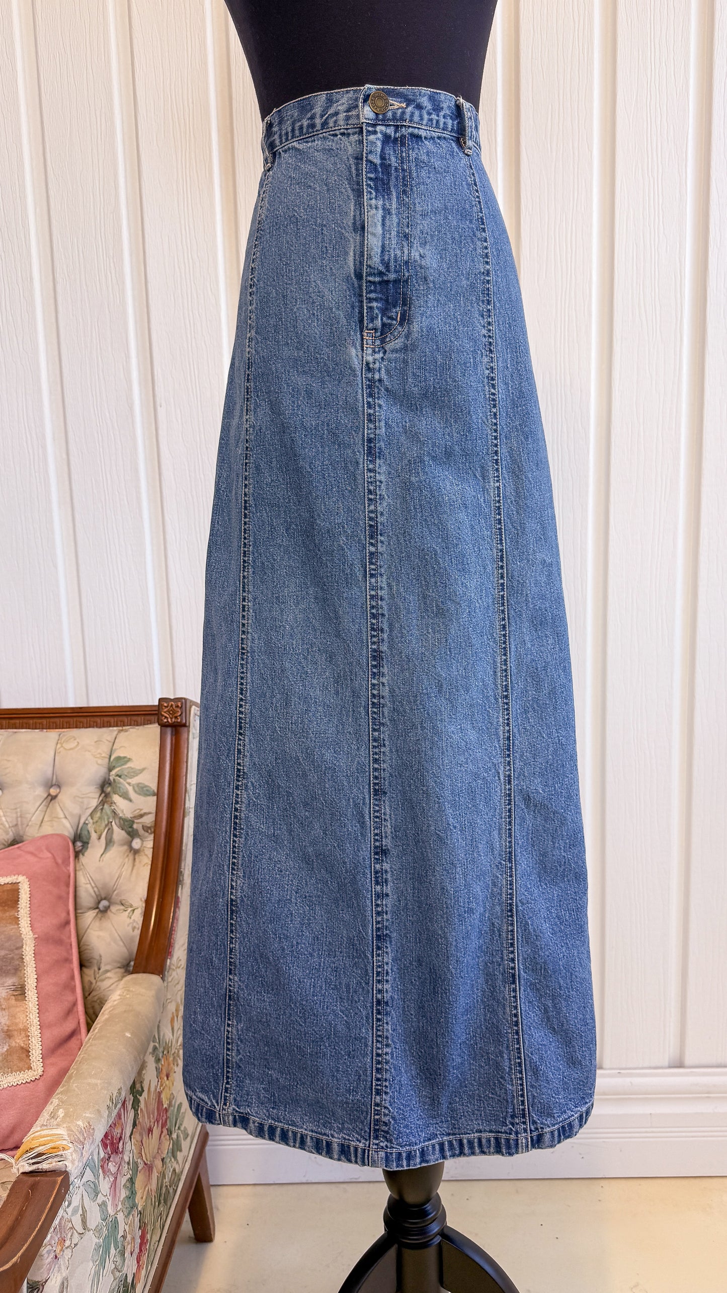 Jupe en jeans Eddie Bauer- medium