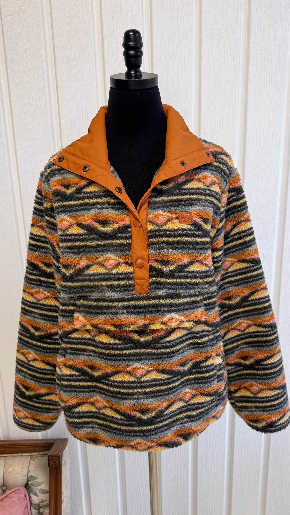 Chandail en polar rayé Billabong- medium