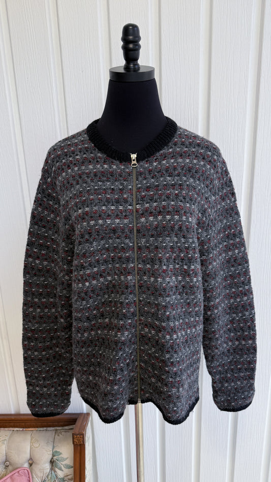 Veste en lainage grise- large