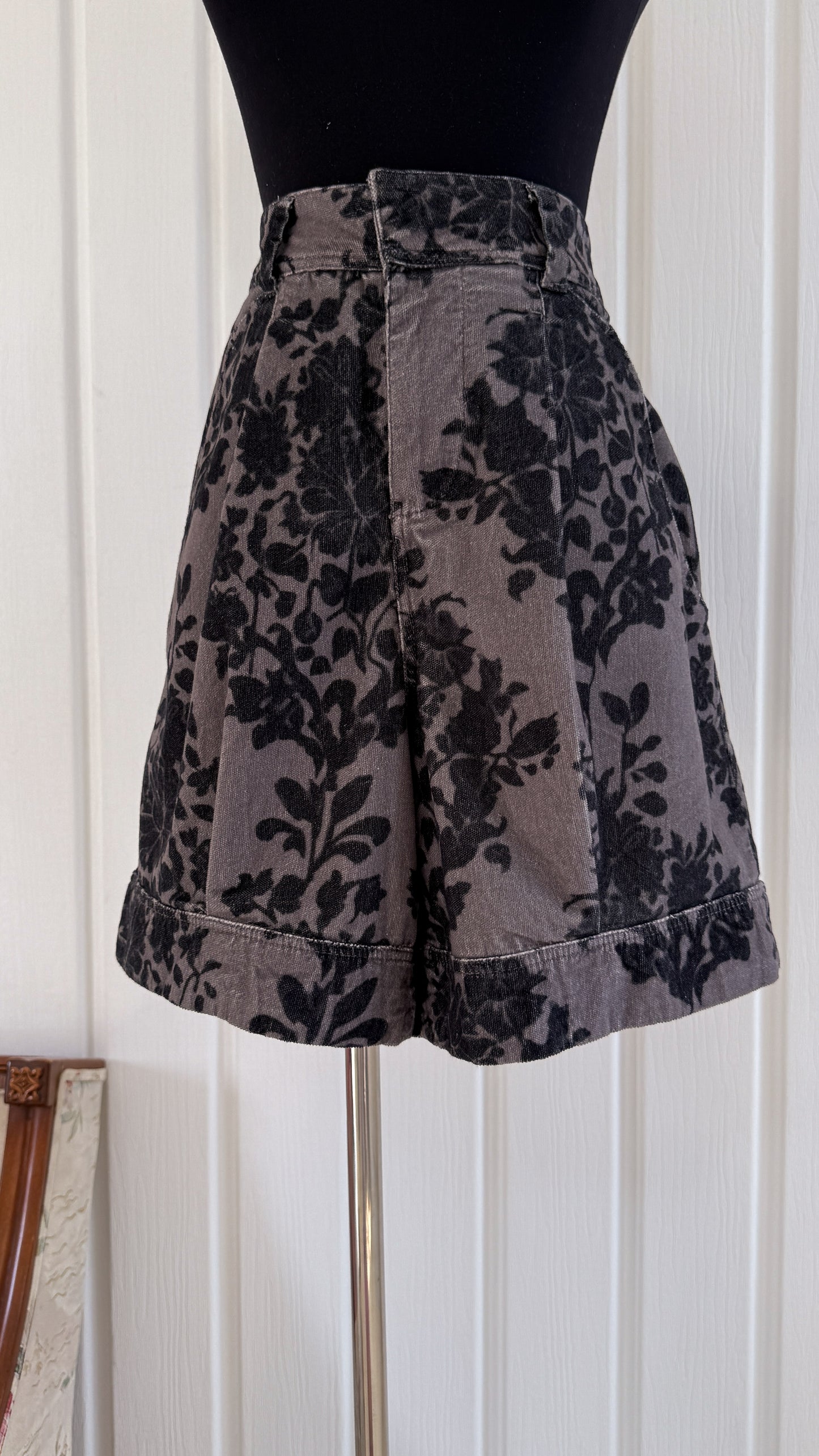 Bermuda en velours gris Free People- small