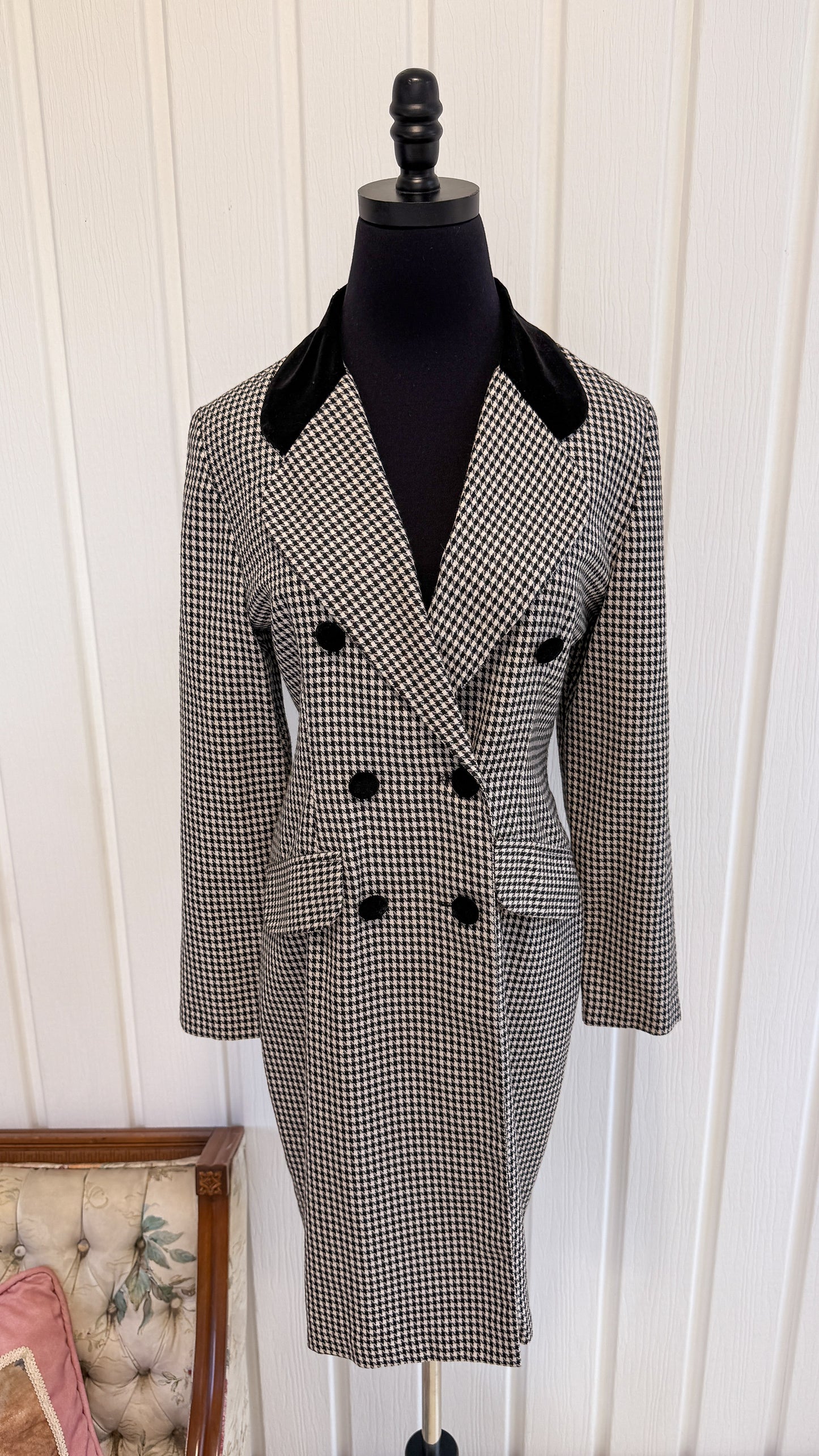 Veste/blazer pieds-de-poule- small