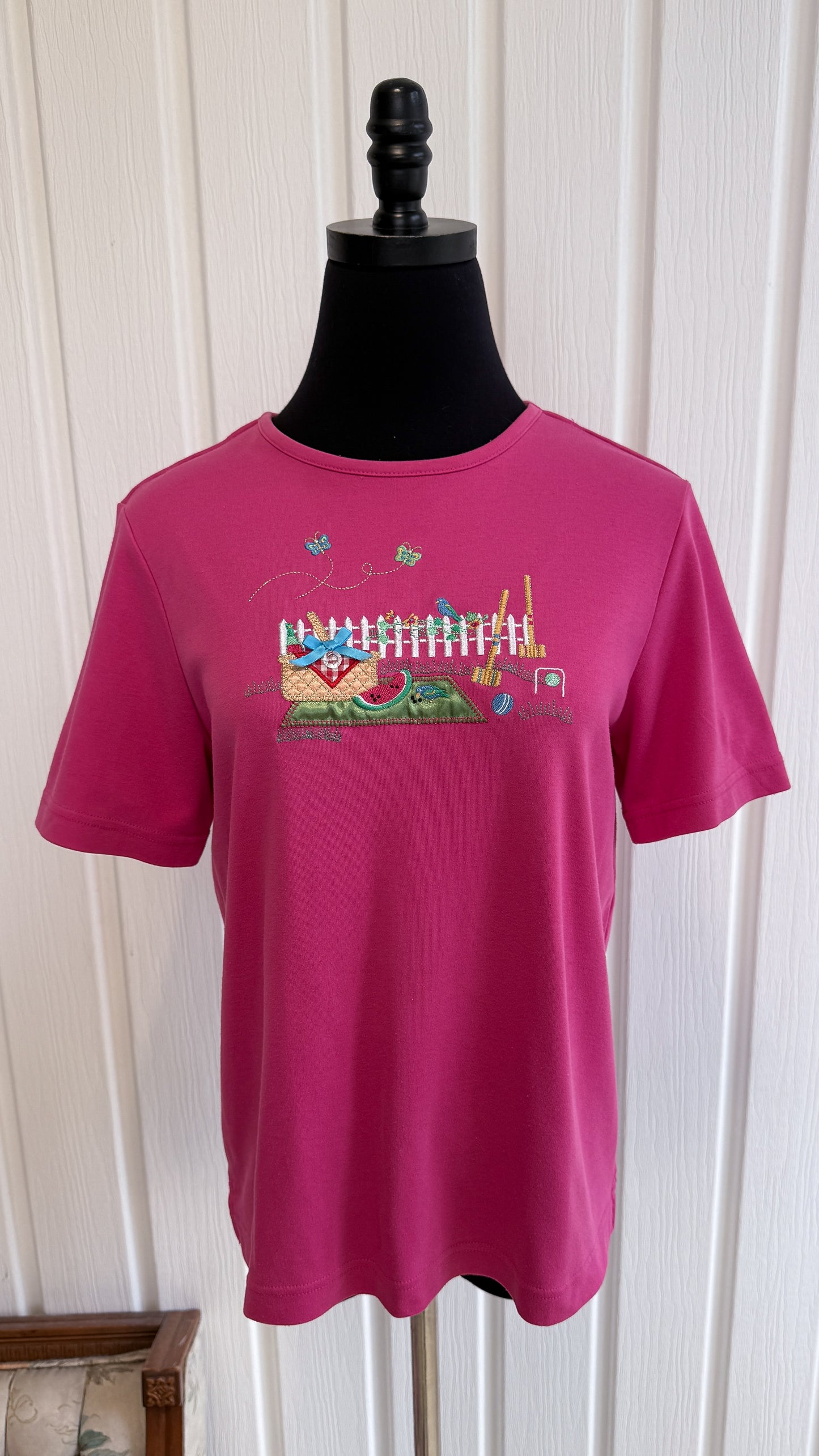 T-shirt rose Pic-Nic- small