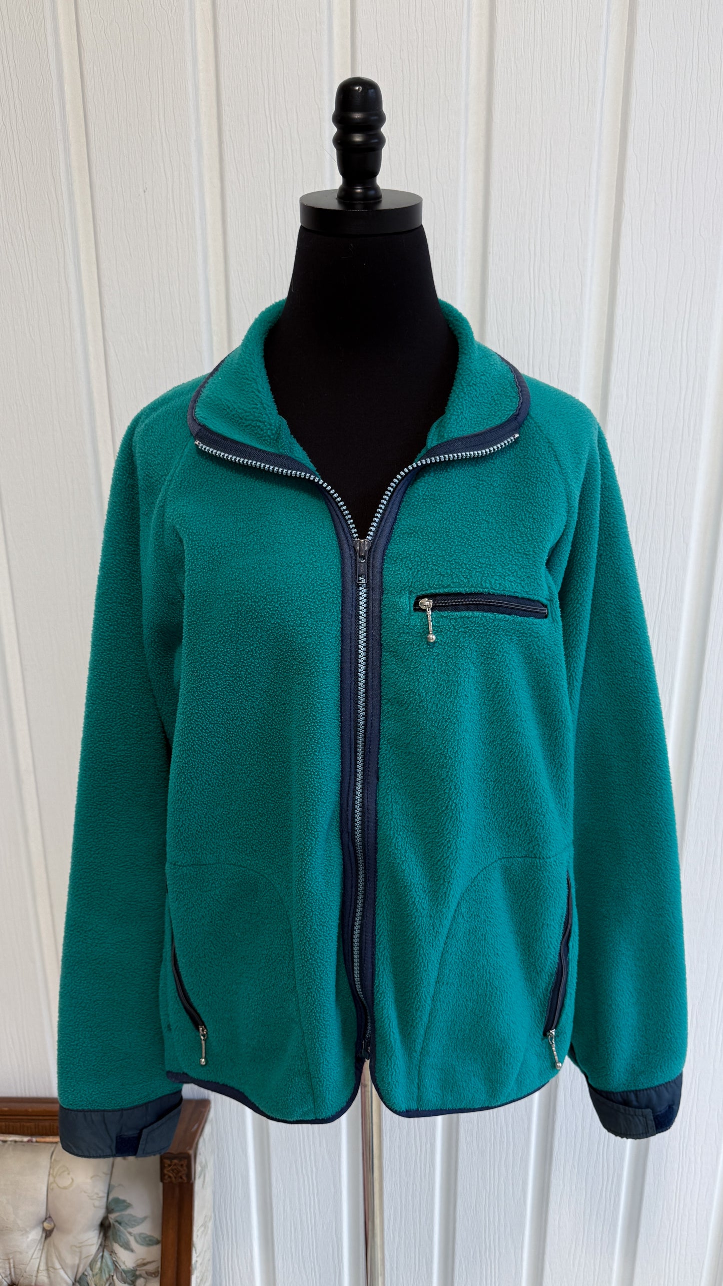 Veste en polar turquoise - medium
