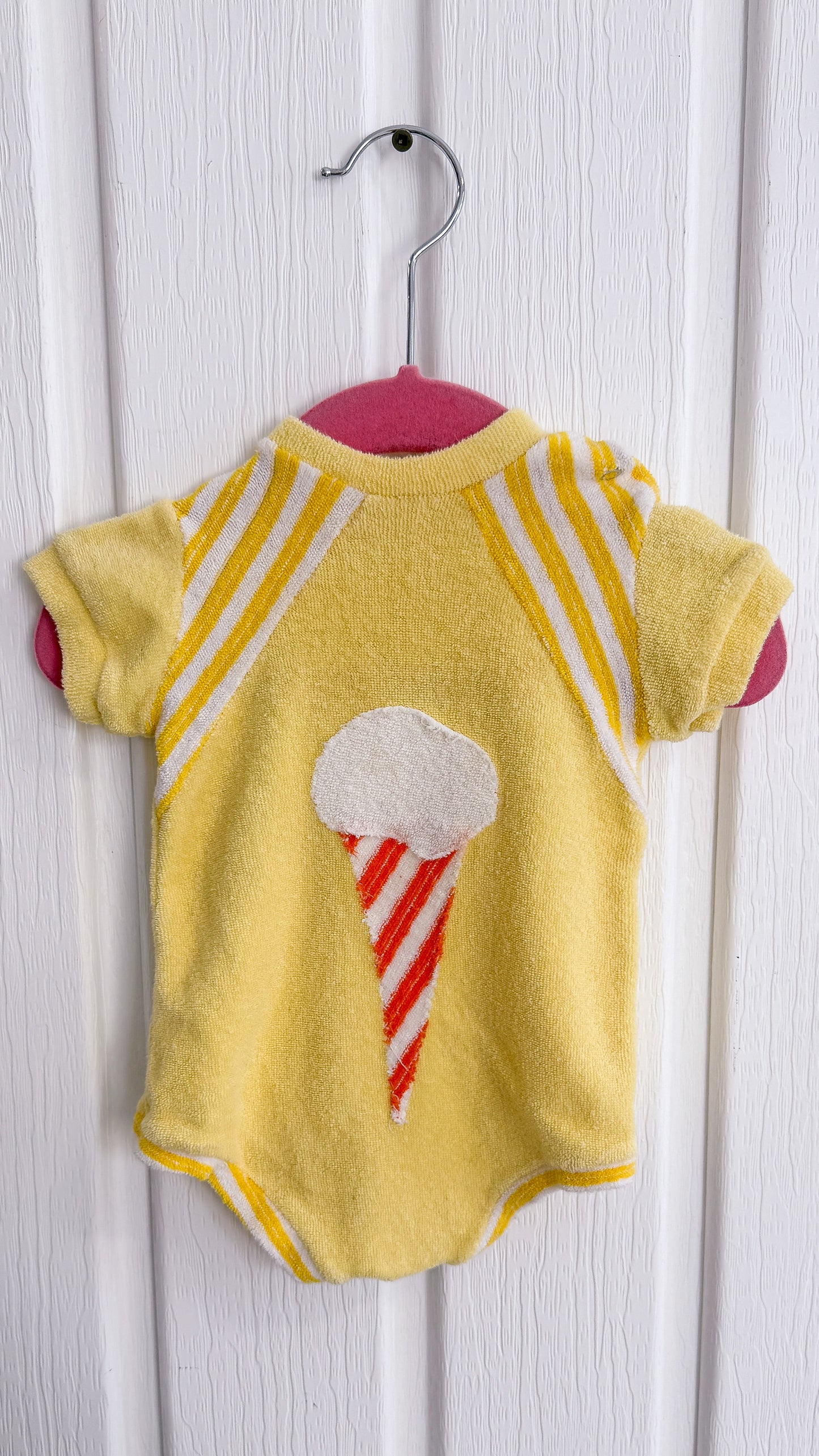 Children's - Ice cream terry cloth diaper cover - 3 months