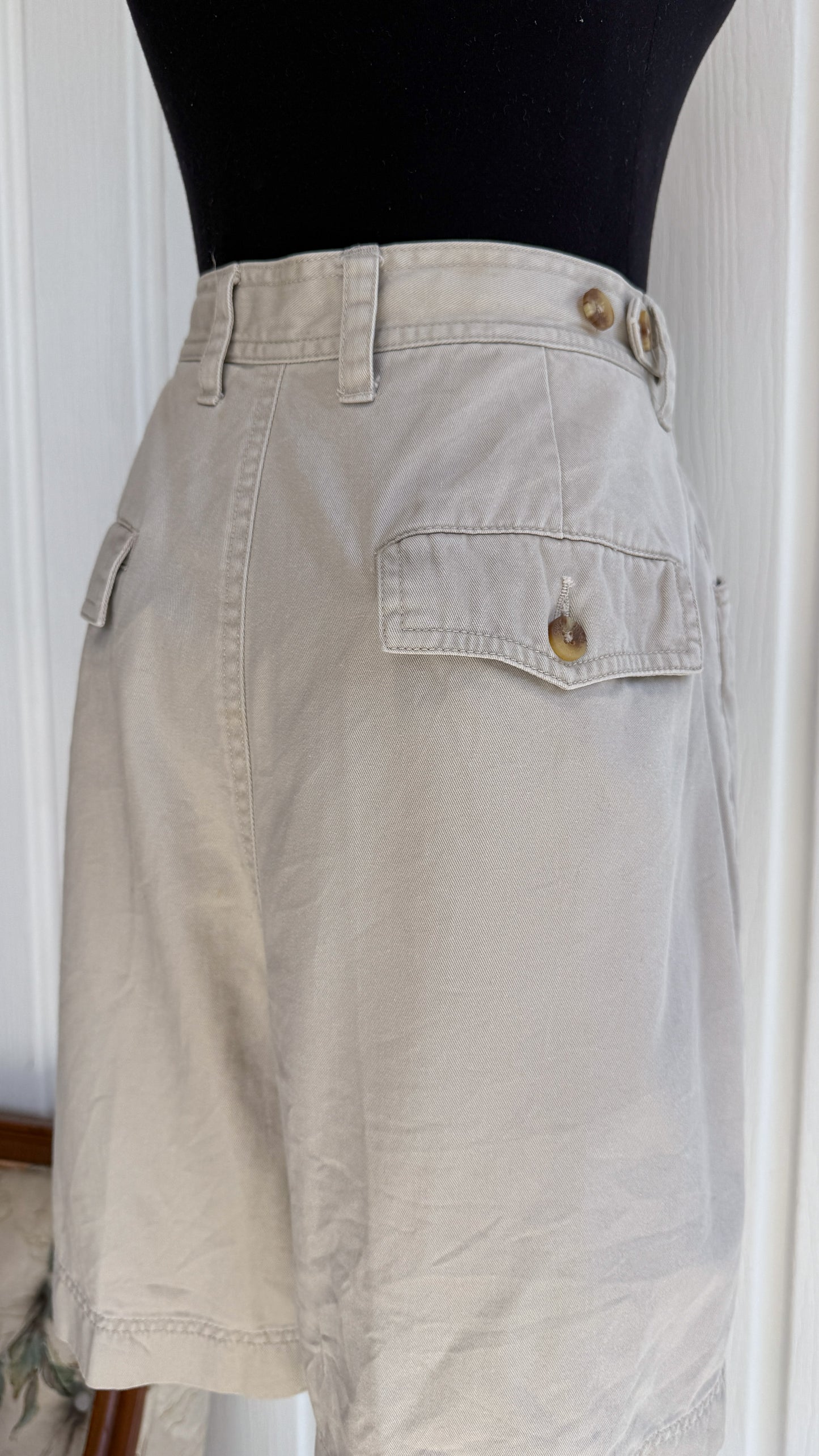 Bermuda beige à plis Eddie Bauer- large
