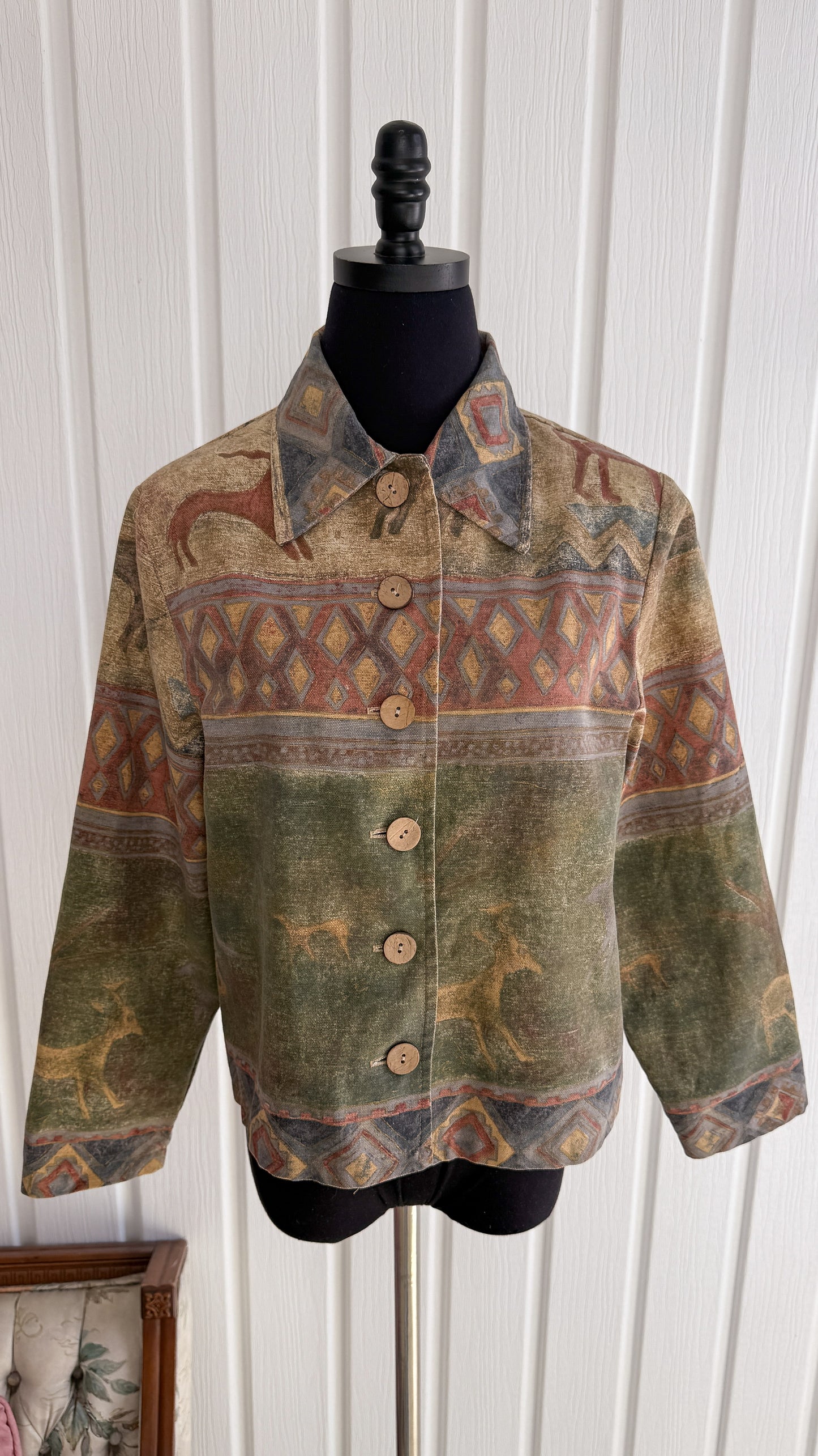 Veste à motifs chevreuils- small