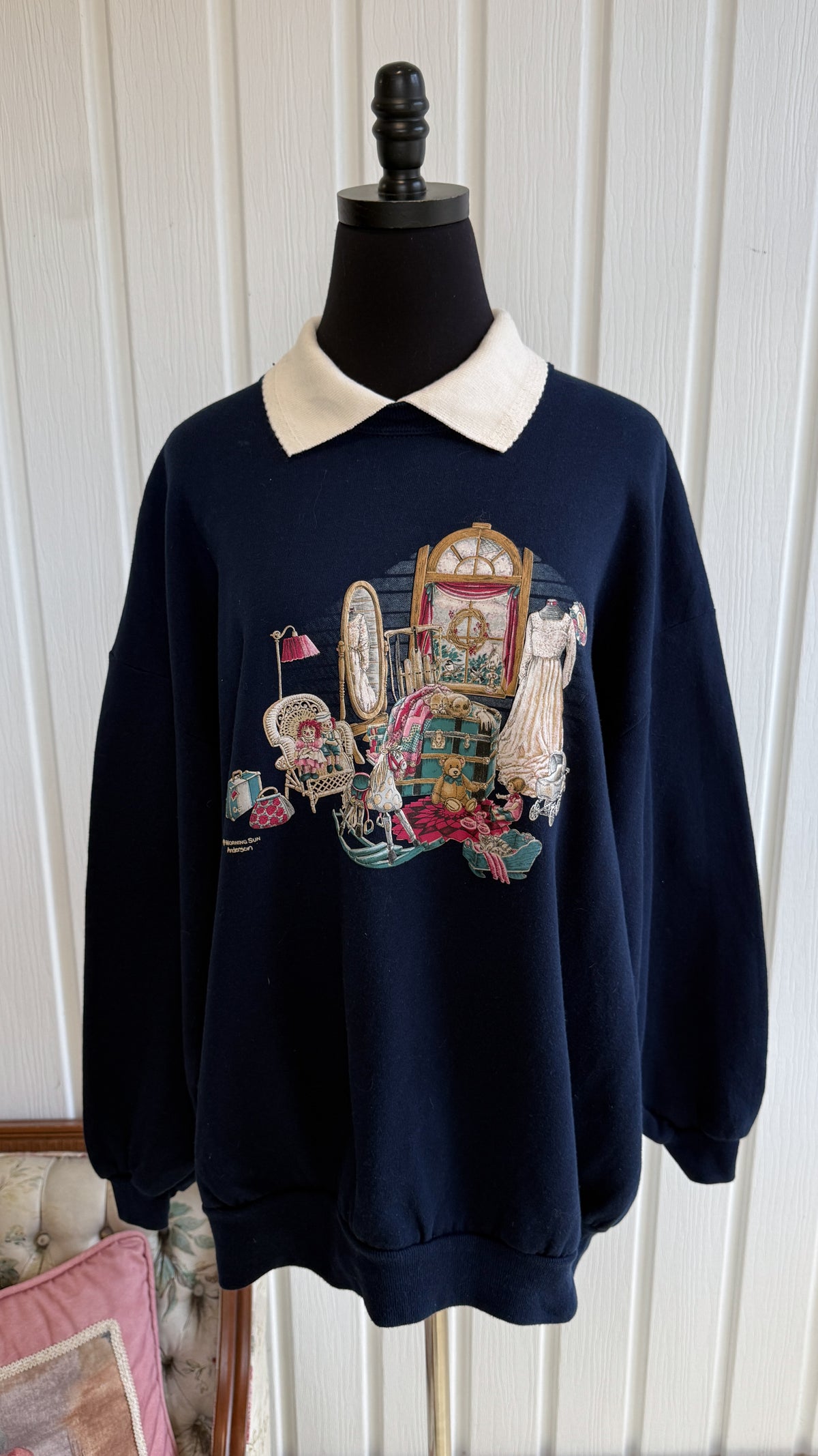 Chandail crewneck marine grenier - taille plus