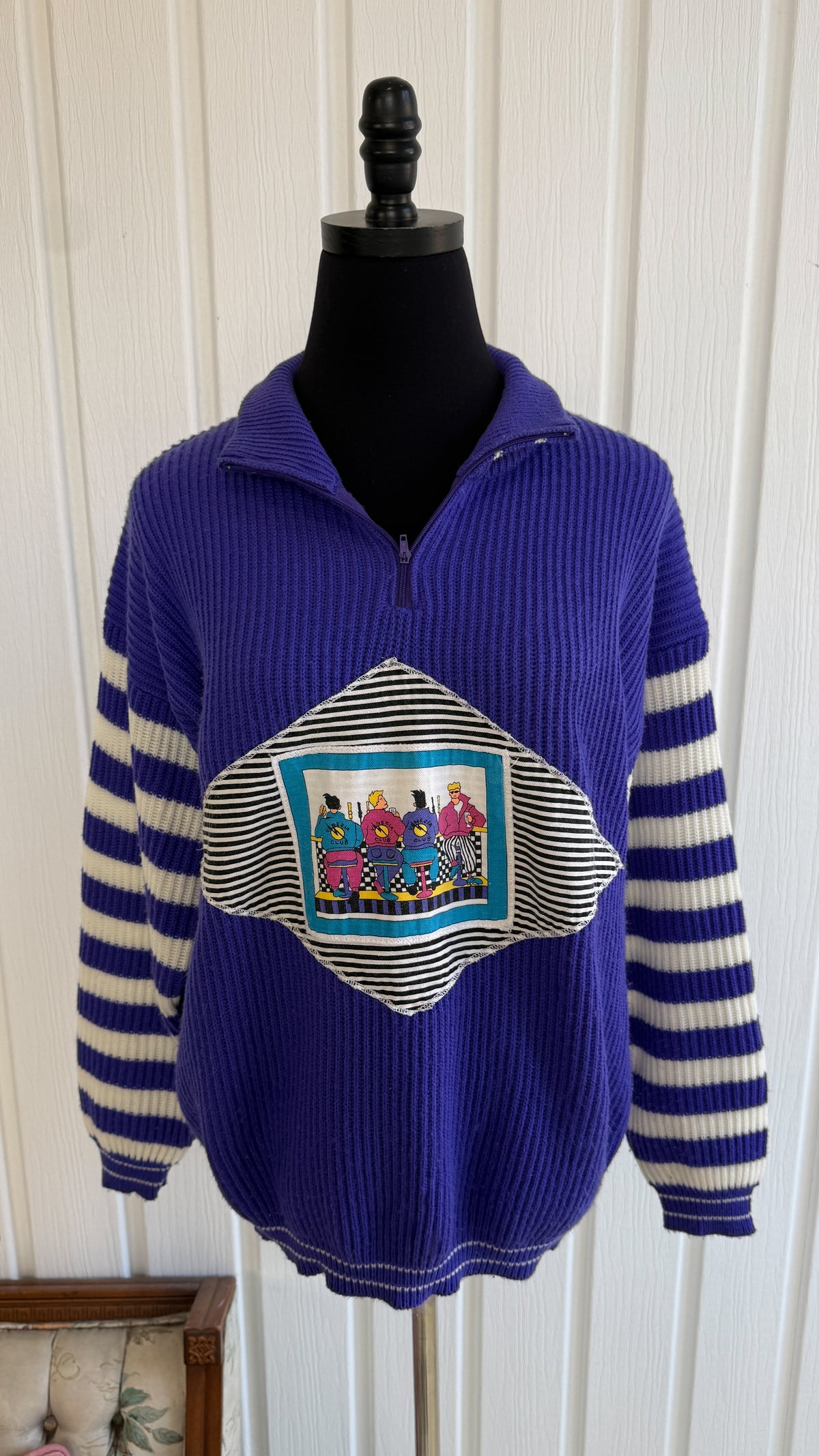 Chandail tricot mauve venezia club- medium