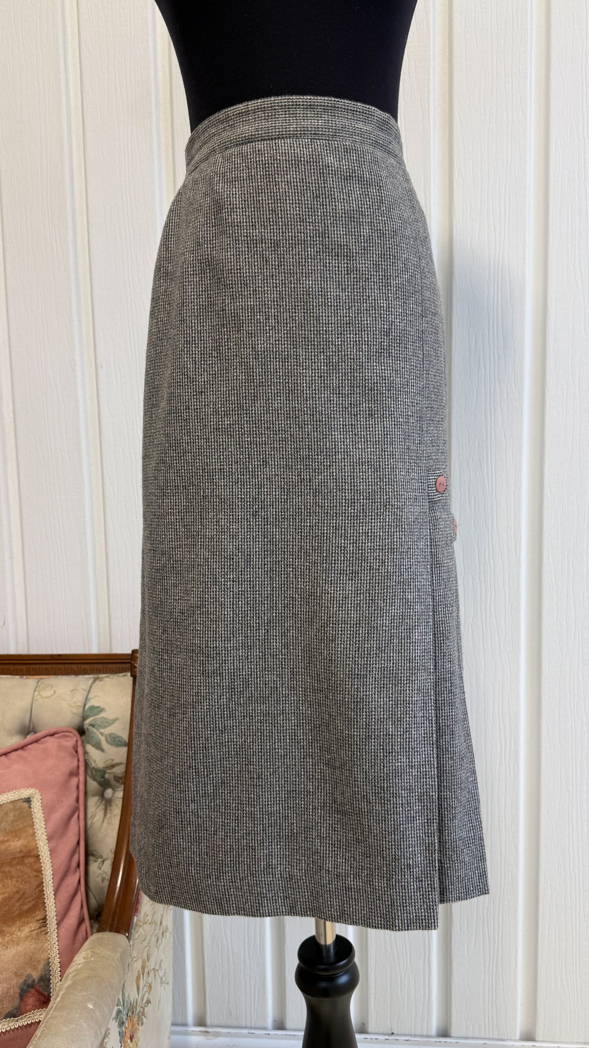 Jupe en lainage grise - medium
