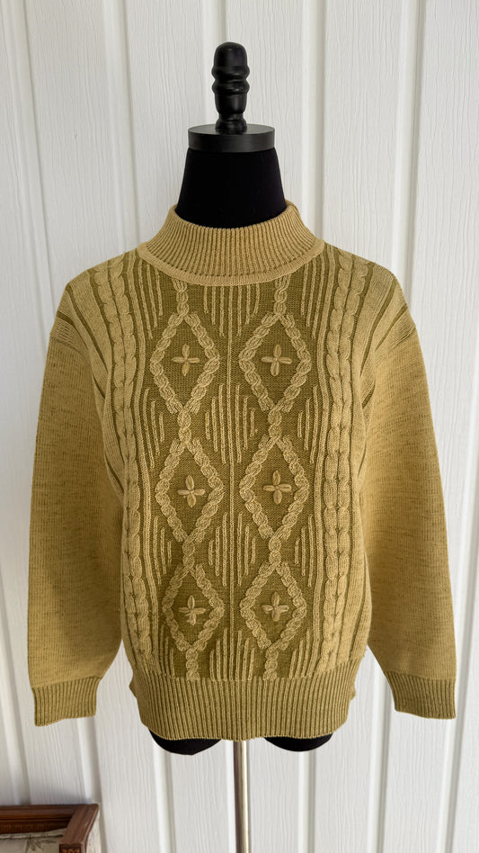 Chandail en tricot vert - small