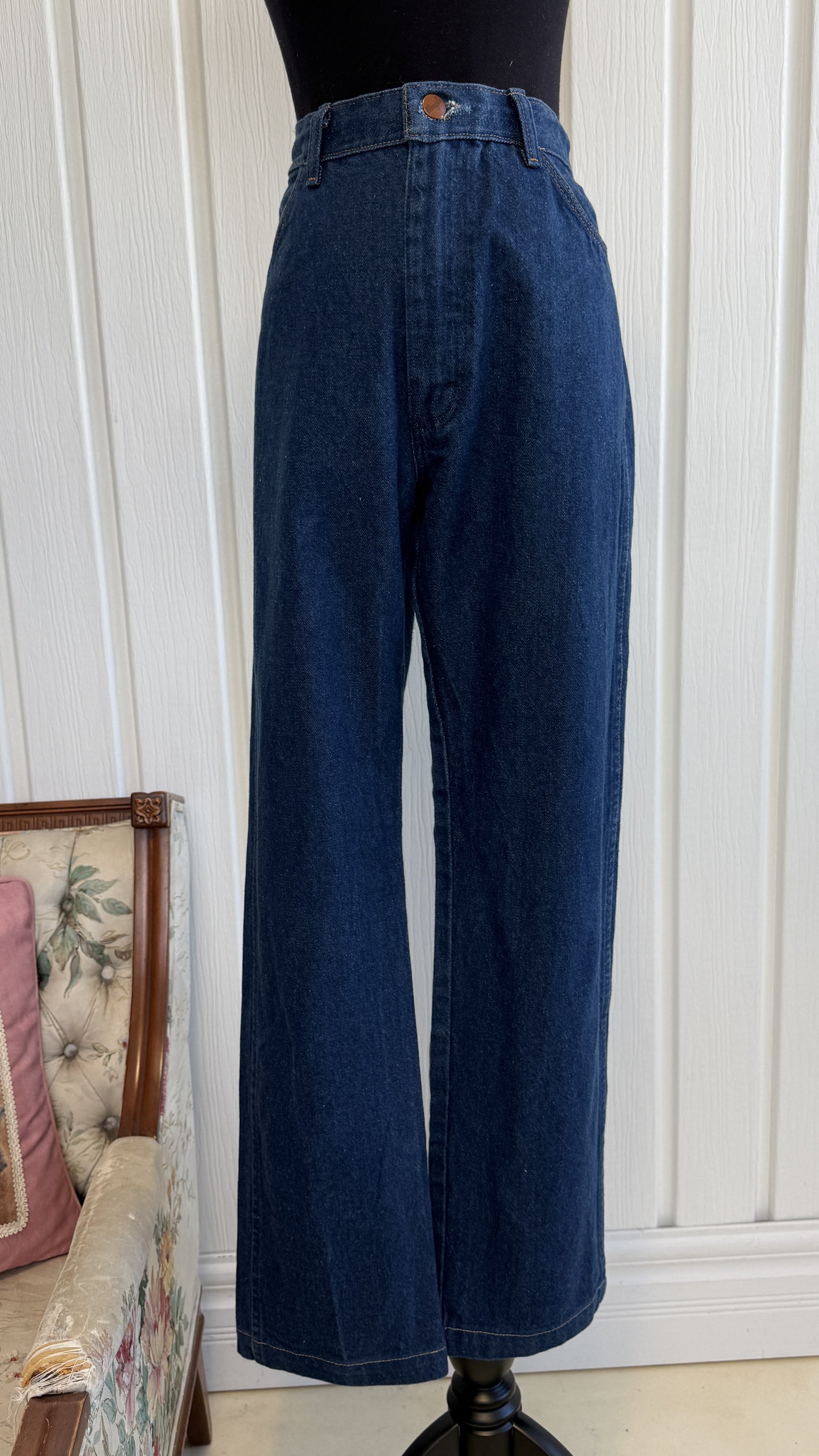 Jeans bleu foncé droit Wrangler- small