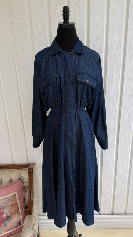 Robe chemisier en denim - small