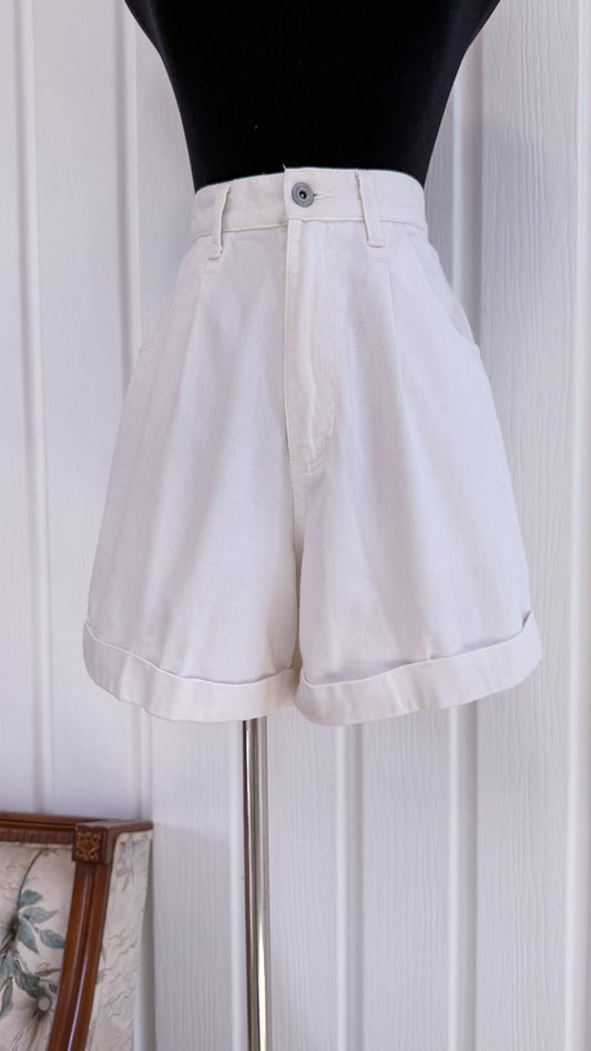 Shorts en jeans blanche Faded Glory- medium