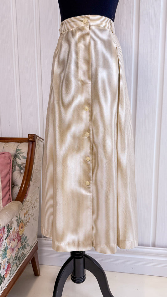 Jupe rayé beige deux tons- medium