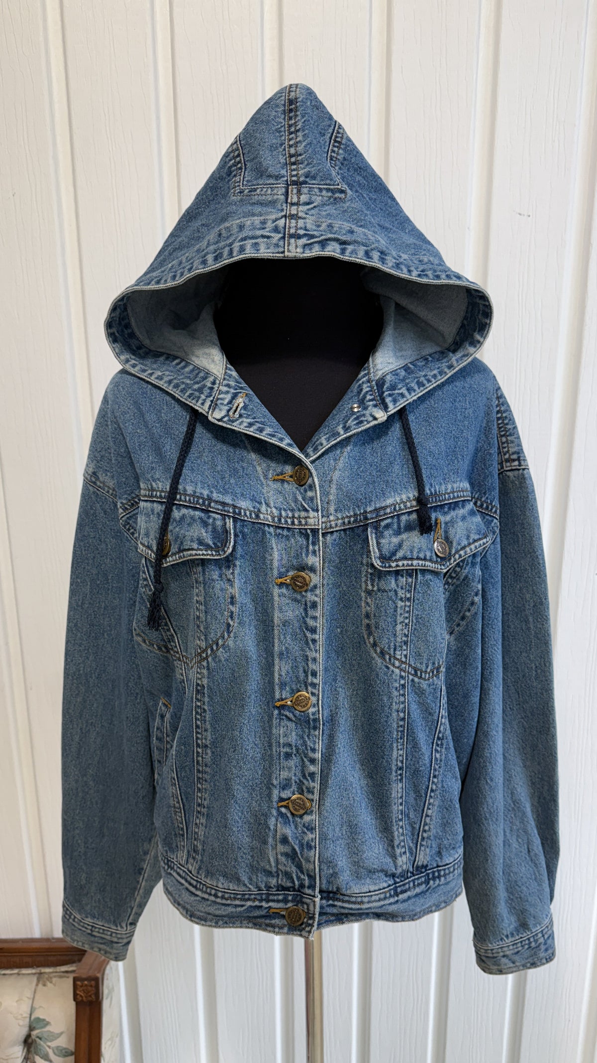 Veste en jeans à capuche- medium
