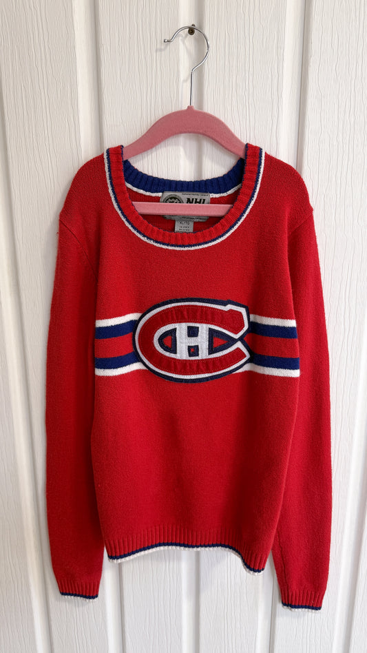 Children's - Red Canadian Knit Sweater - Size 6