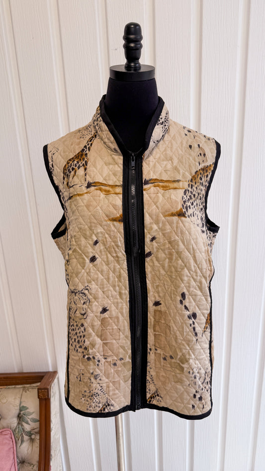 Gilet matelassé beige safari- x-large