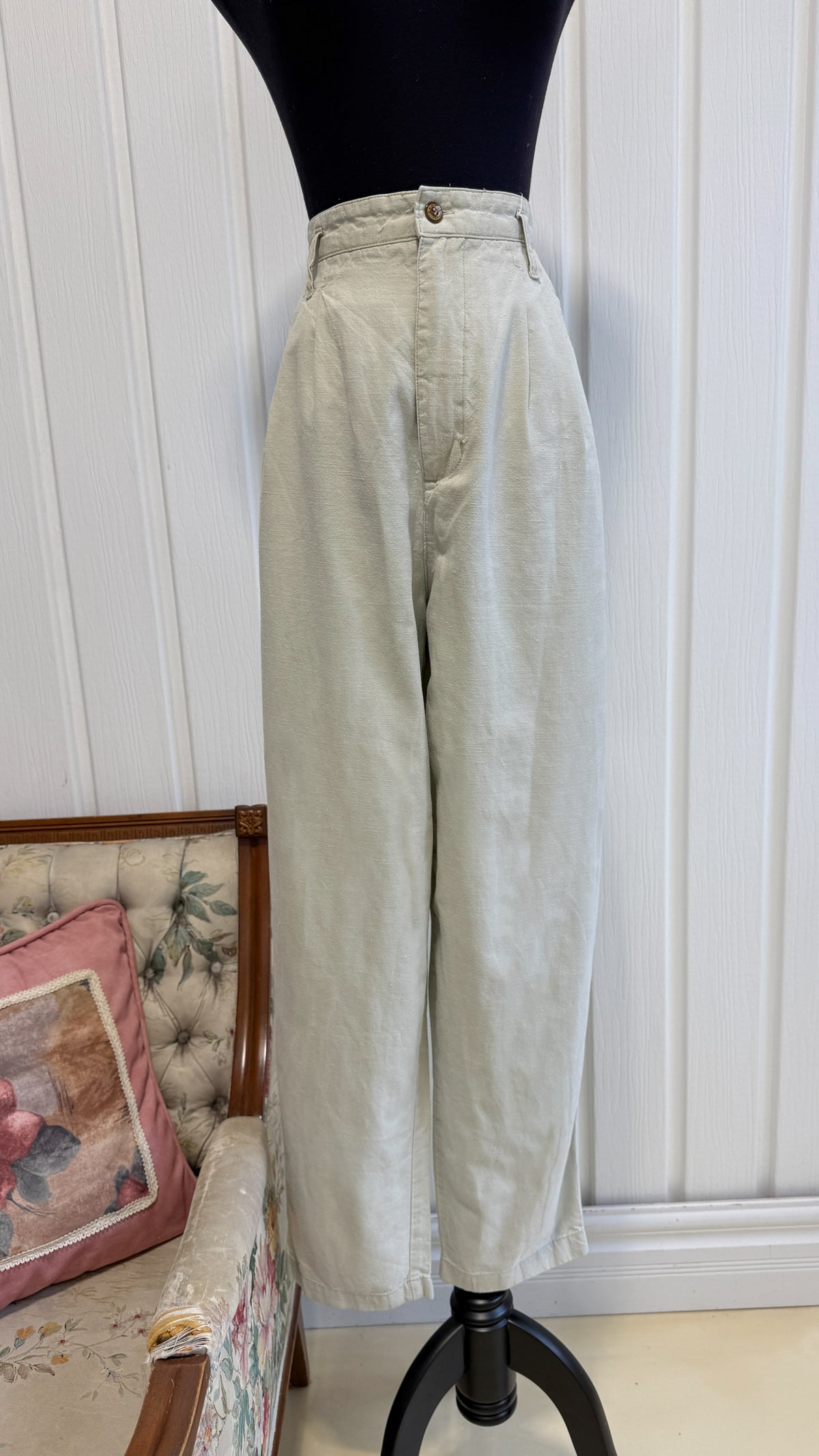 Pantalons/trouser beige cotton- medium