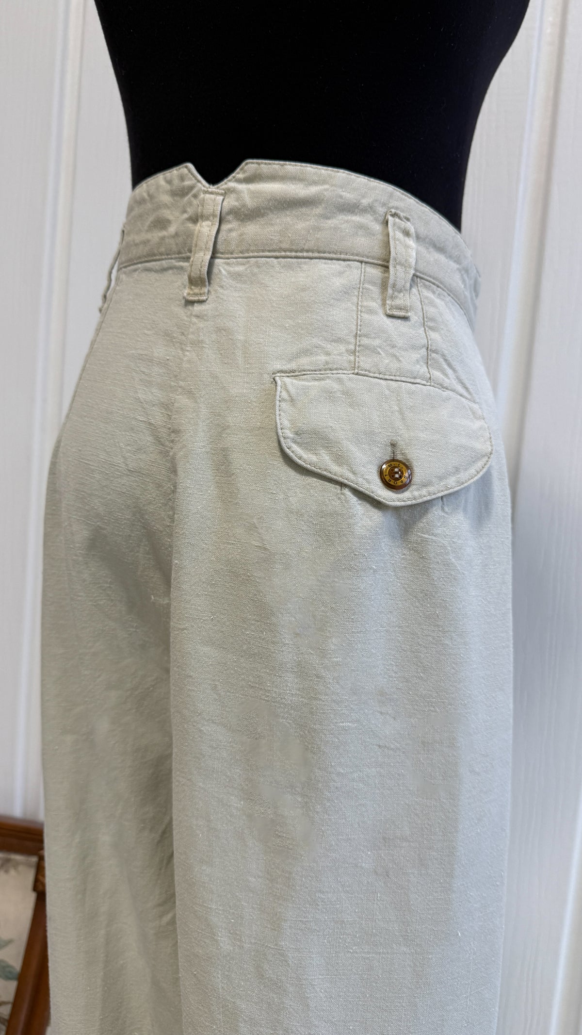 Pantalons/trouser beige cotton- medium