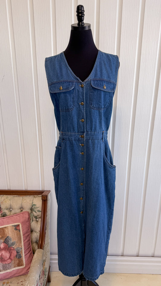 Robe chemisier en jeans - large