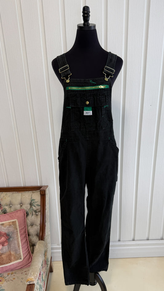 Salopette en denim Noir Liberty- small