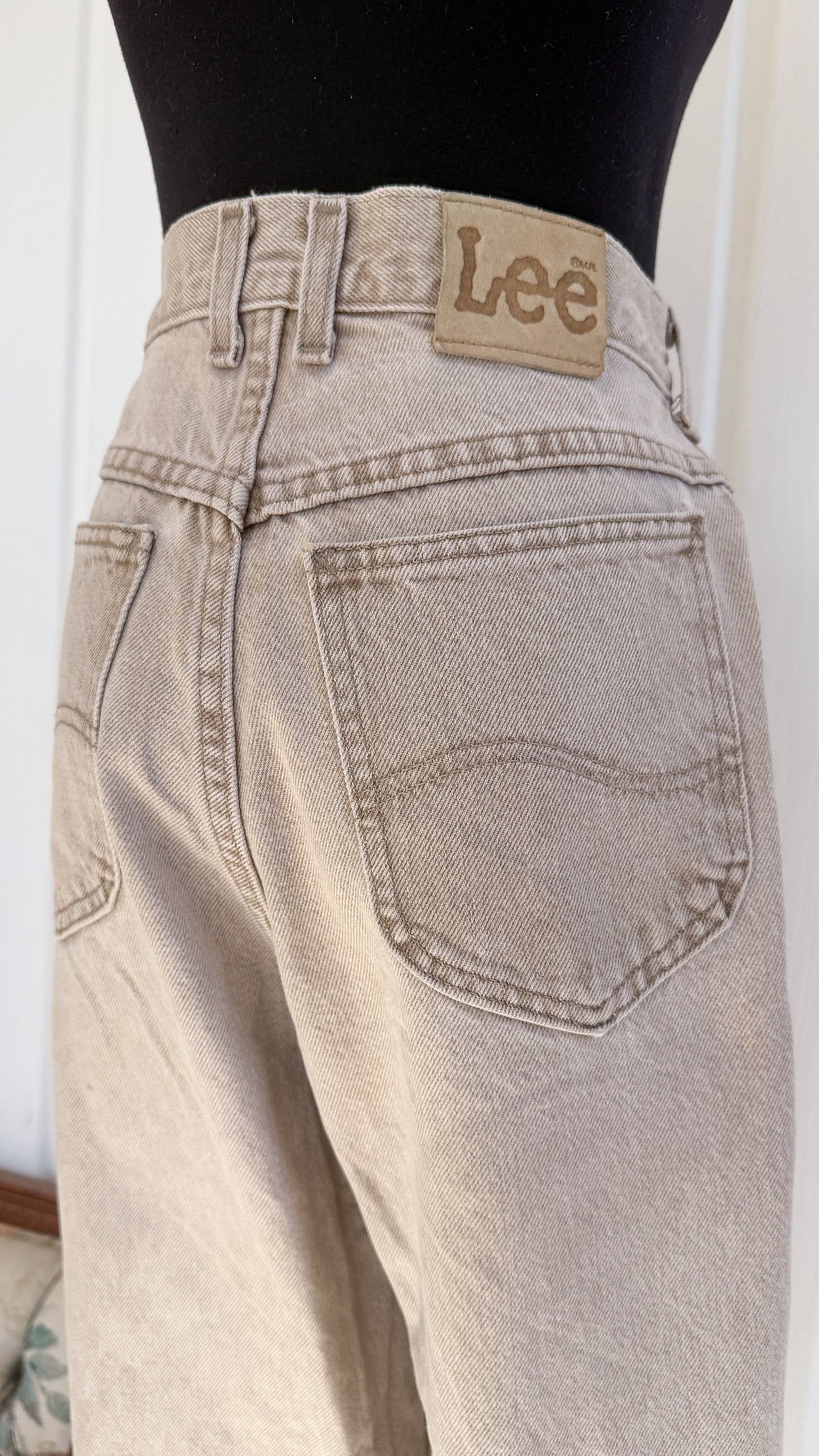 Jeans droit beige Lee- medium