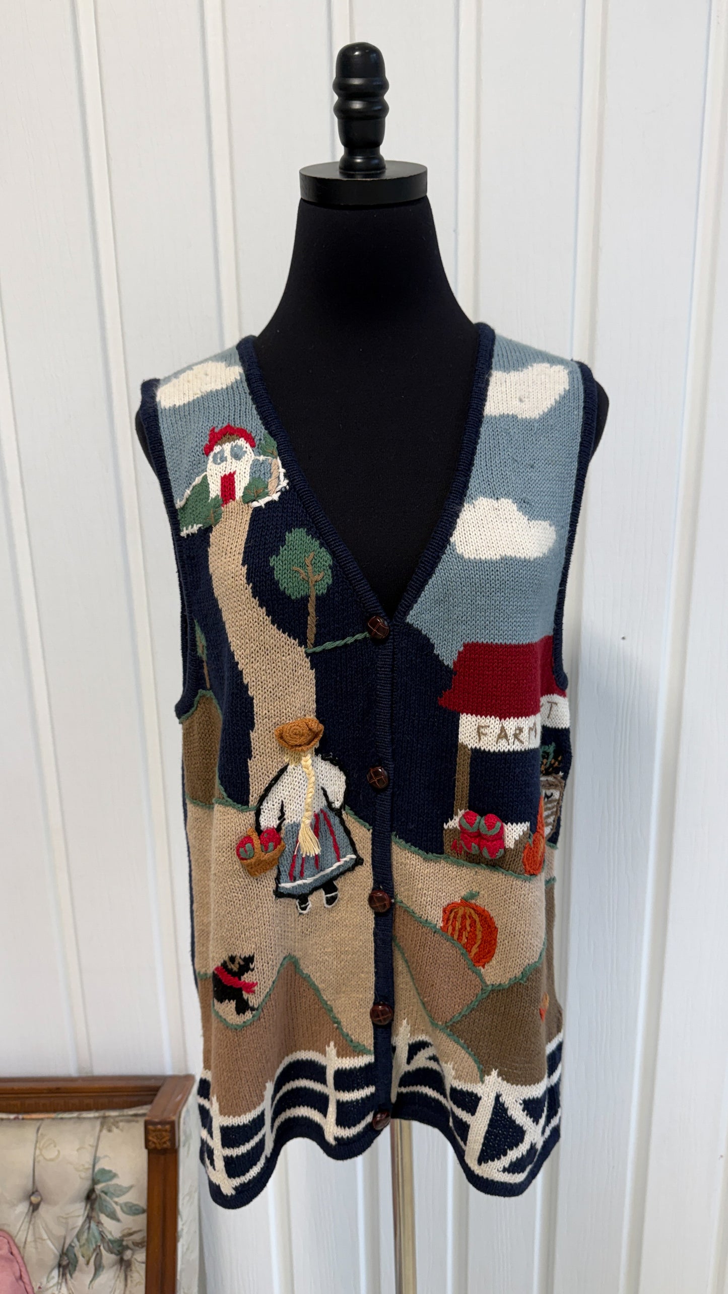 Veste en tricot farm market- large
