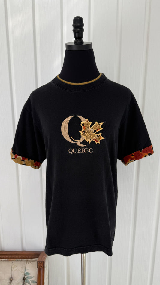 T-shirt noir Quebec- small