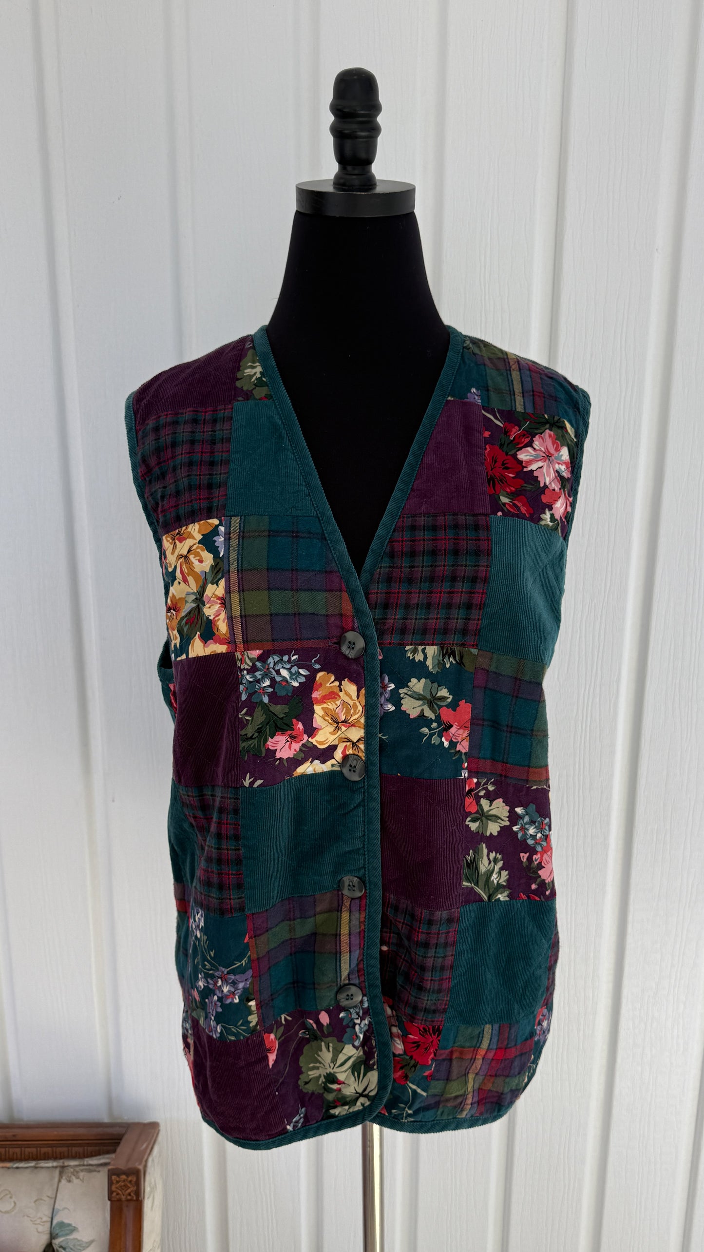 Veste sans manches patchwork- large