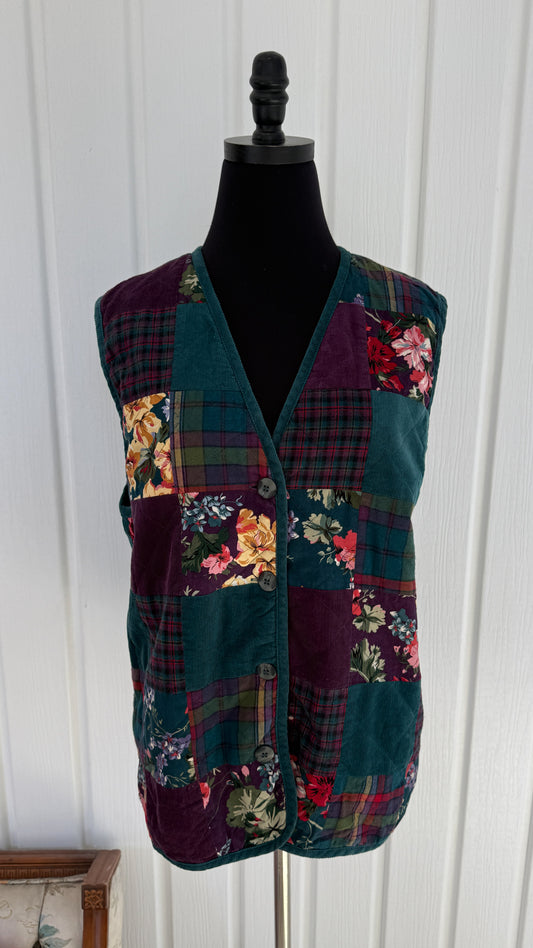 Veste sans manches patchwork- large