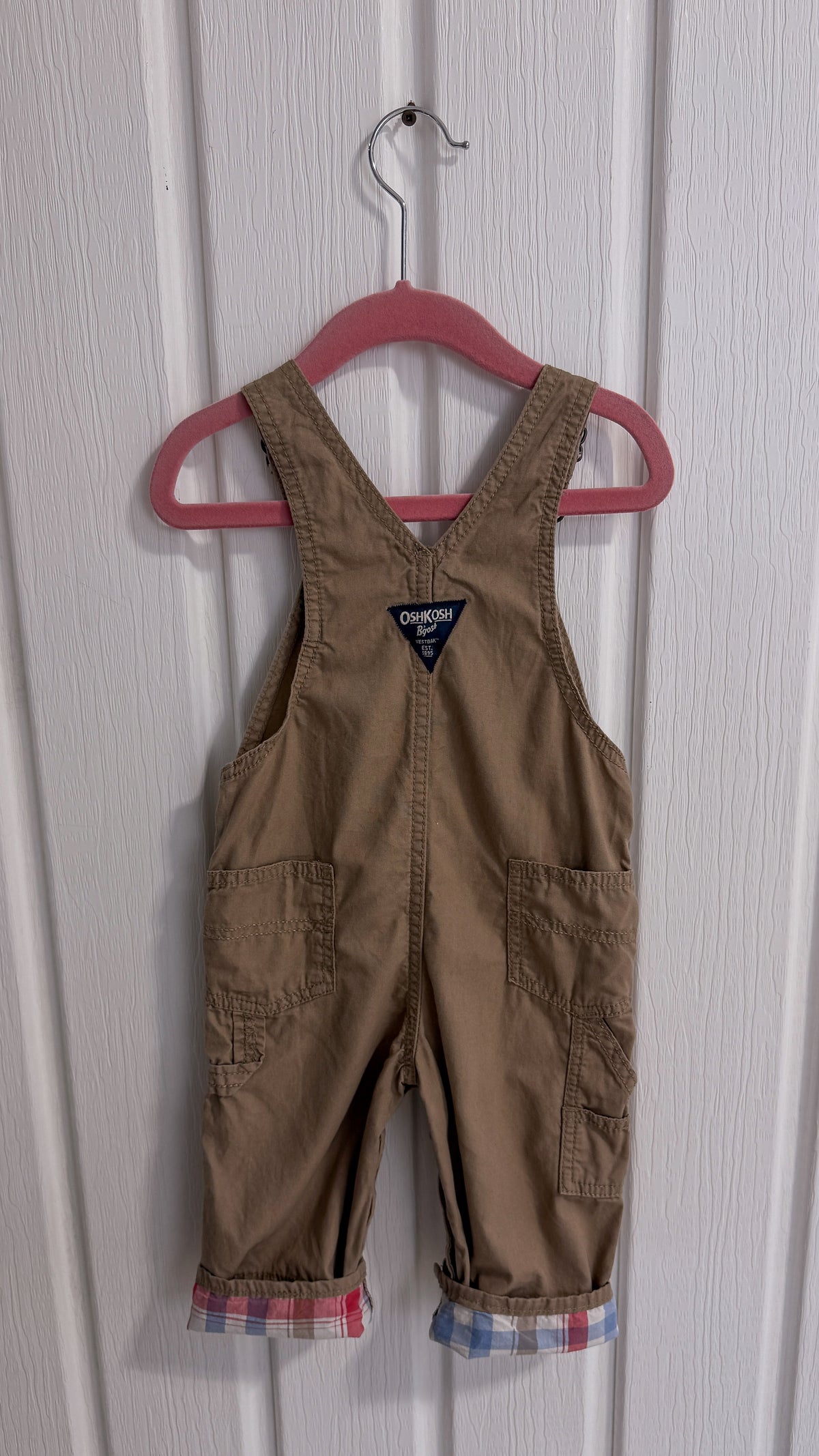 Enfants- salopette beige oshkosh- 18m
