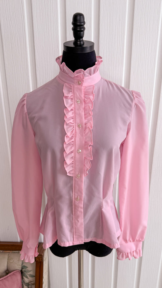 Chemisier rose bonbon- small