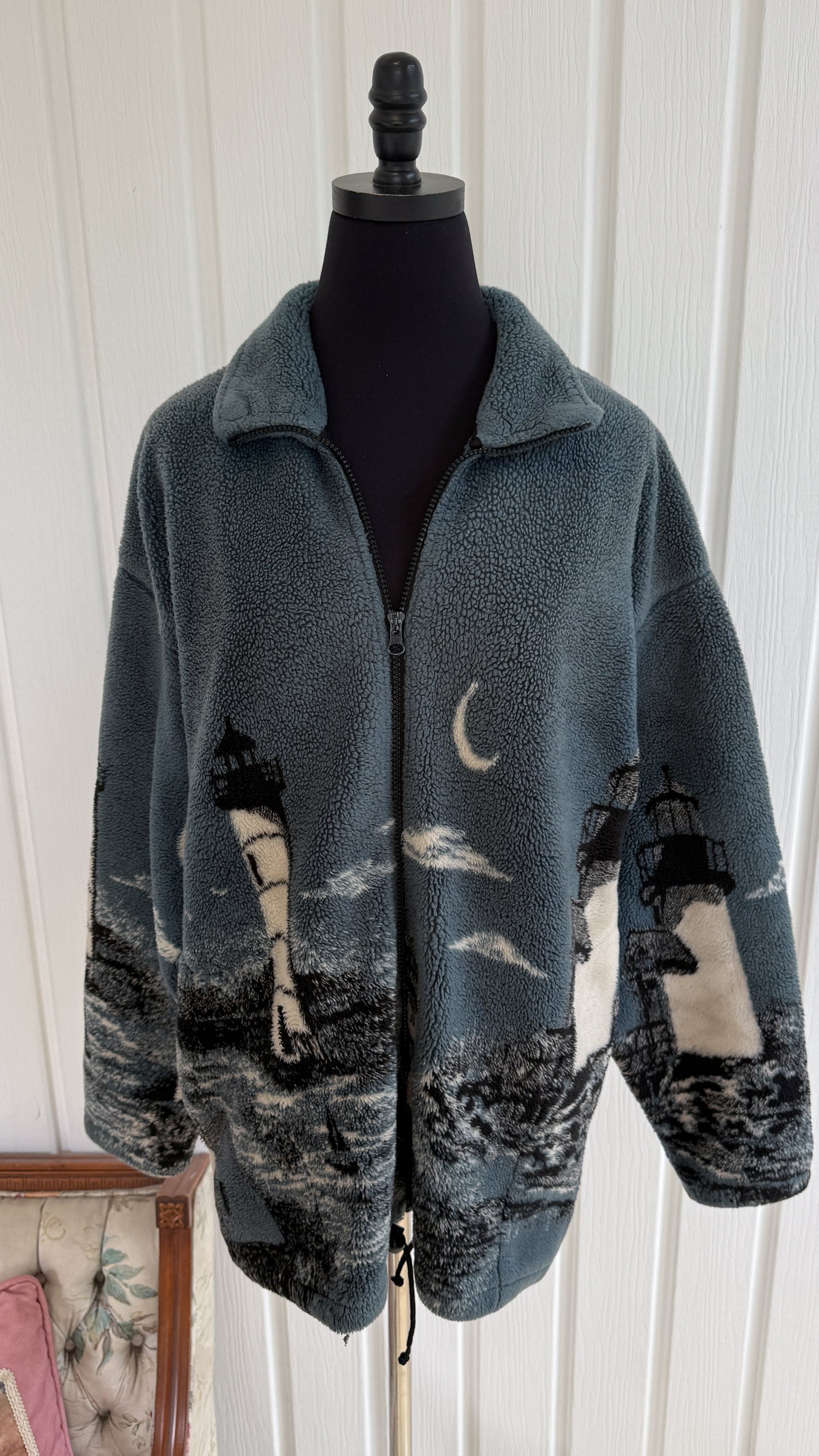 Veste en polar bleu phares- large
