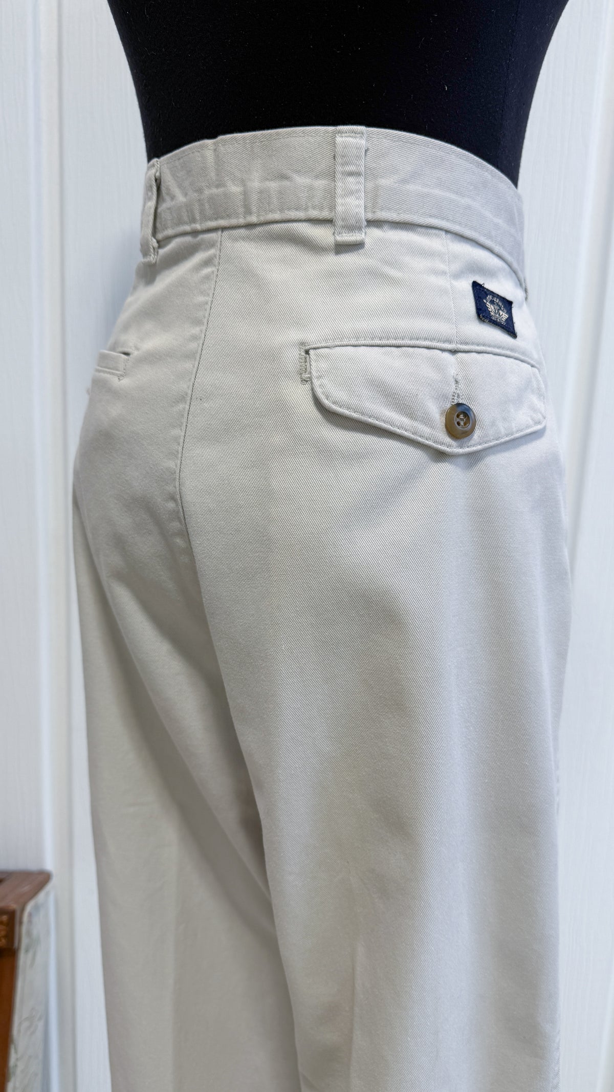 Pantalons/trouser beige droit- medium