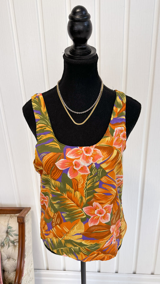 Tropical floral top - medium