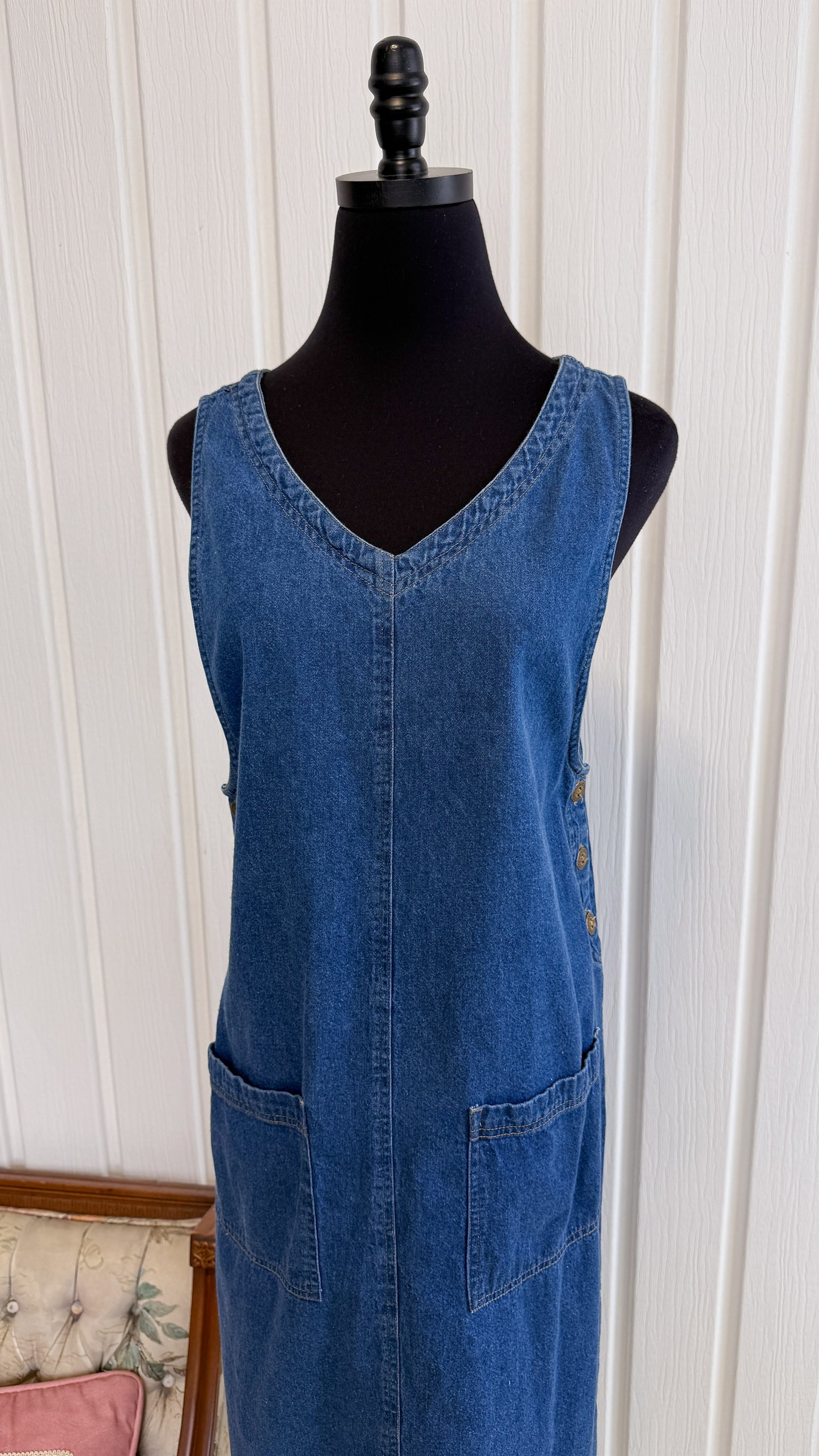 Robe trapeze en jeans - small